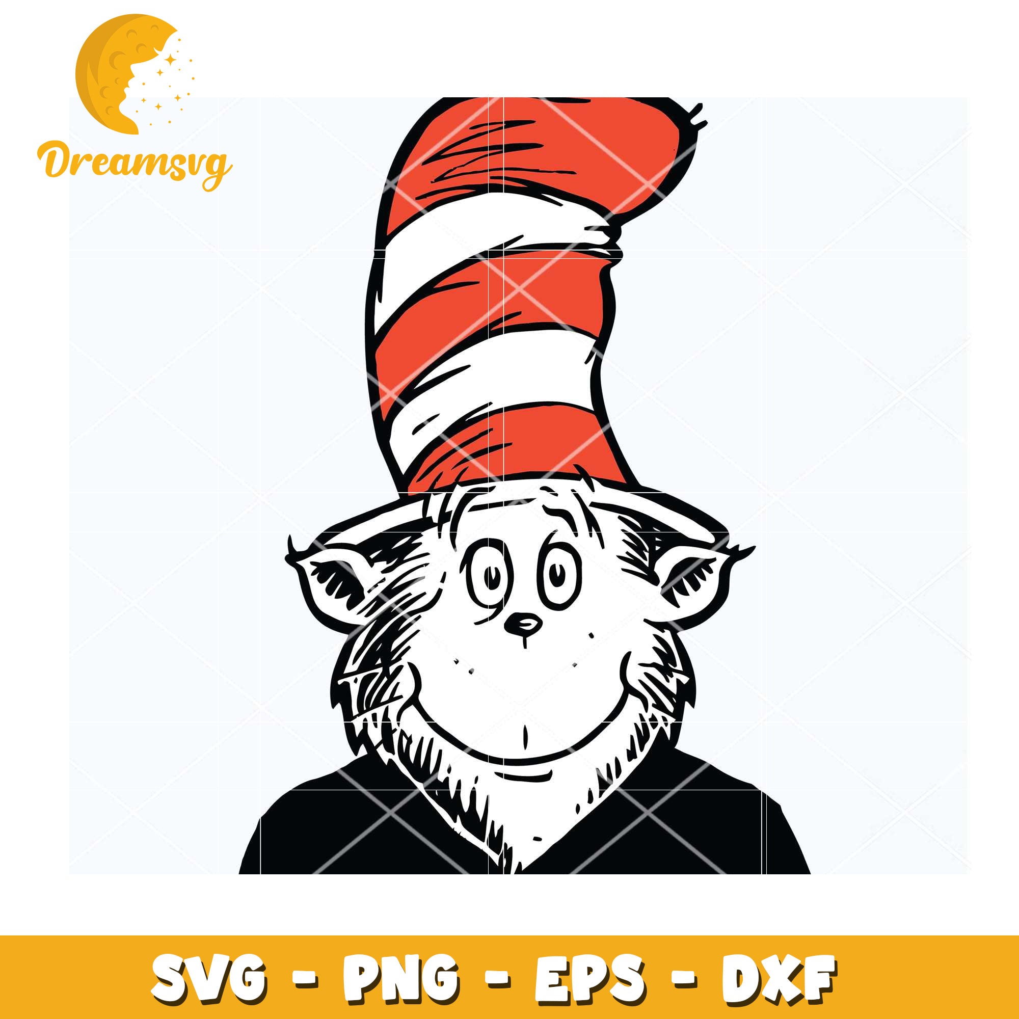 Cat in the Hat SVG Instant Download for Creative Projects