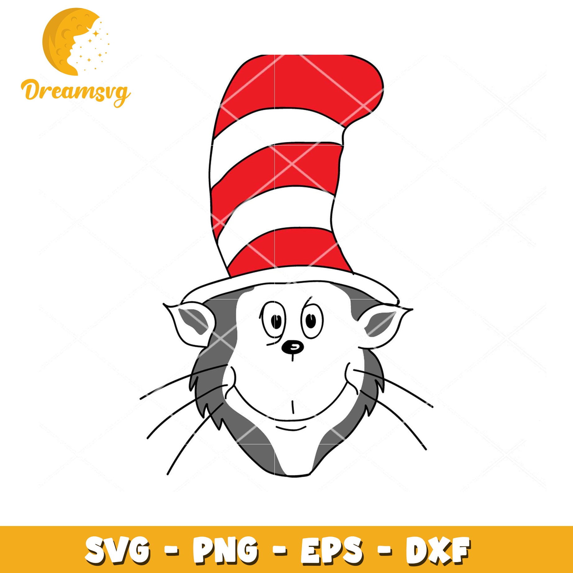 Cat in the Hat SVG Instant Download for Fun Crafting Projects