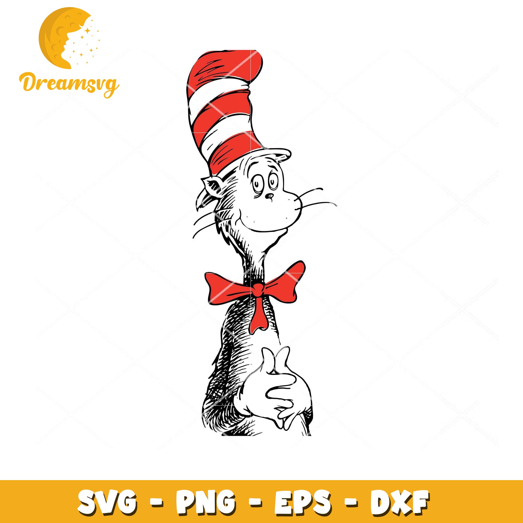Cat in the Hat SVG Instant Download for Fun Creative Projects