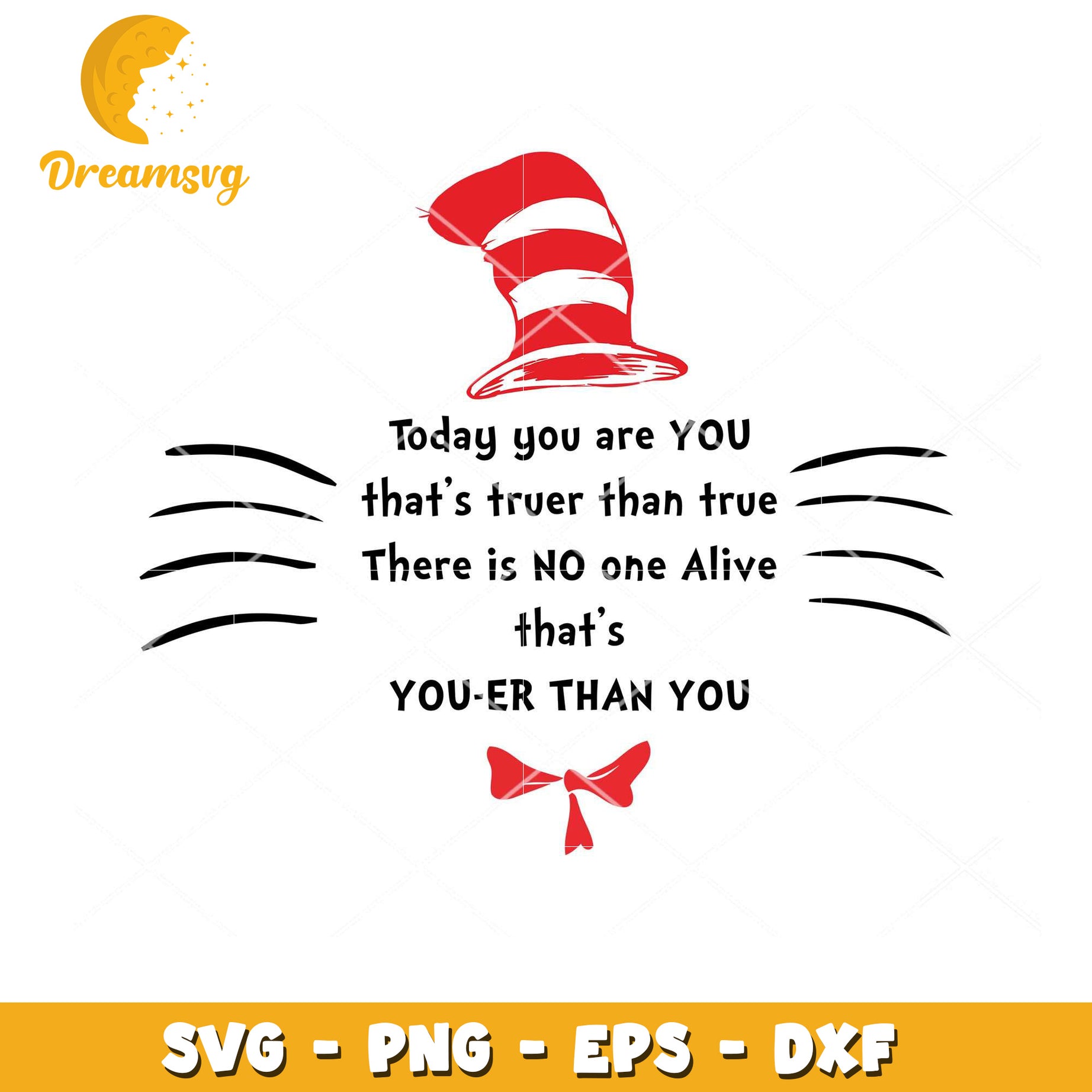 Cat in the Hat SVG Youre Unique