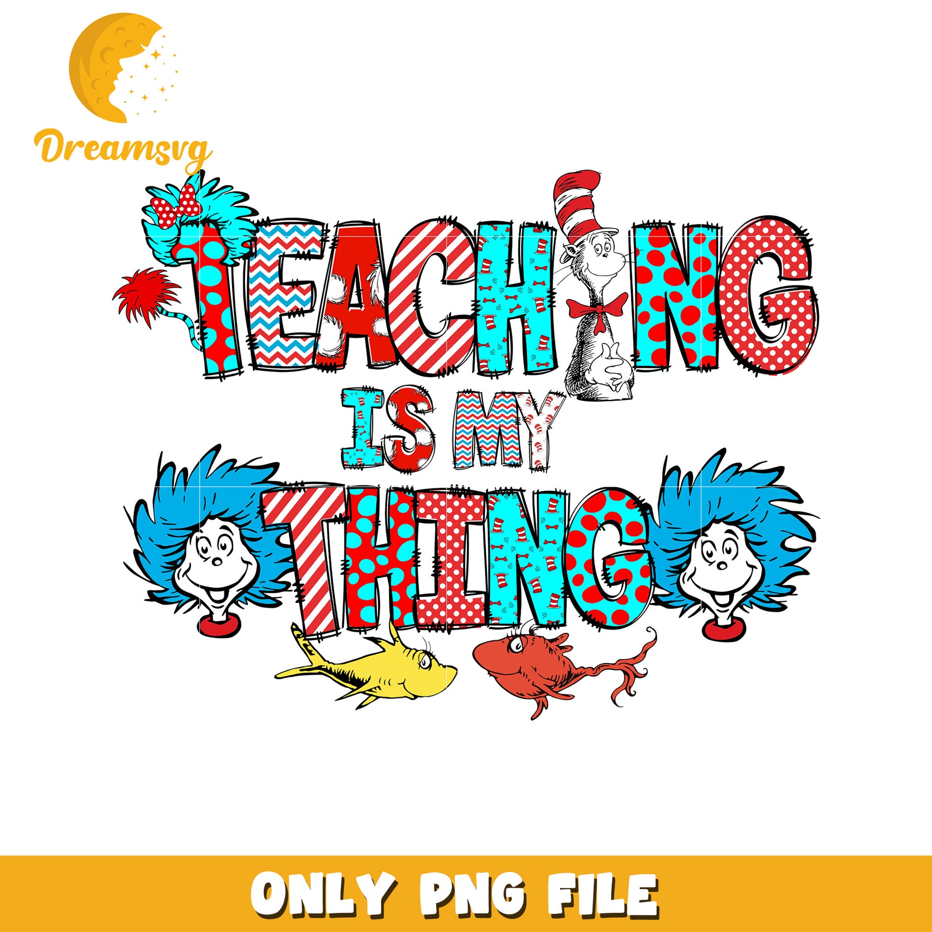 Cat in the Hat Teaching PNG Design
