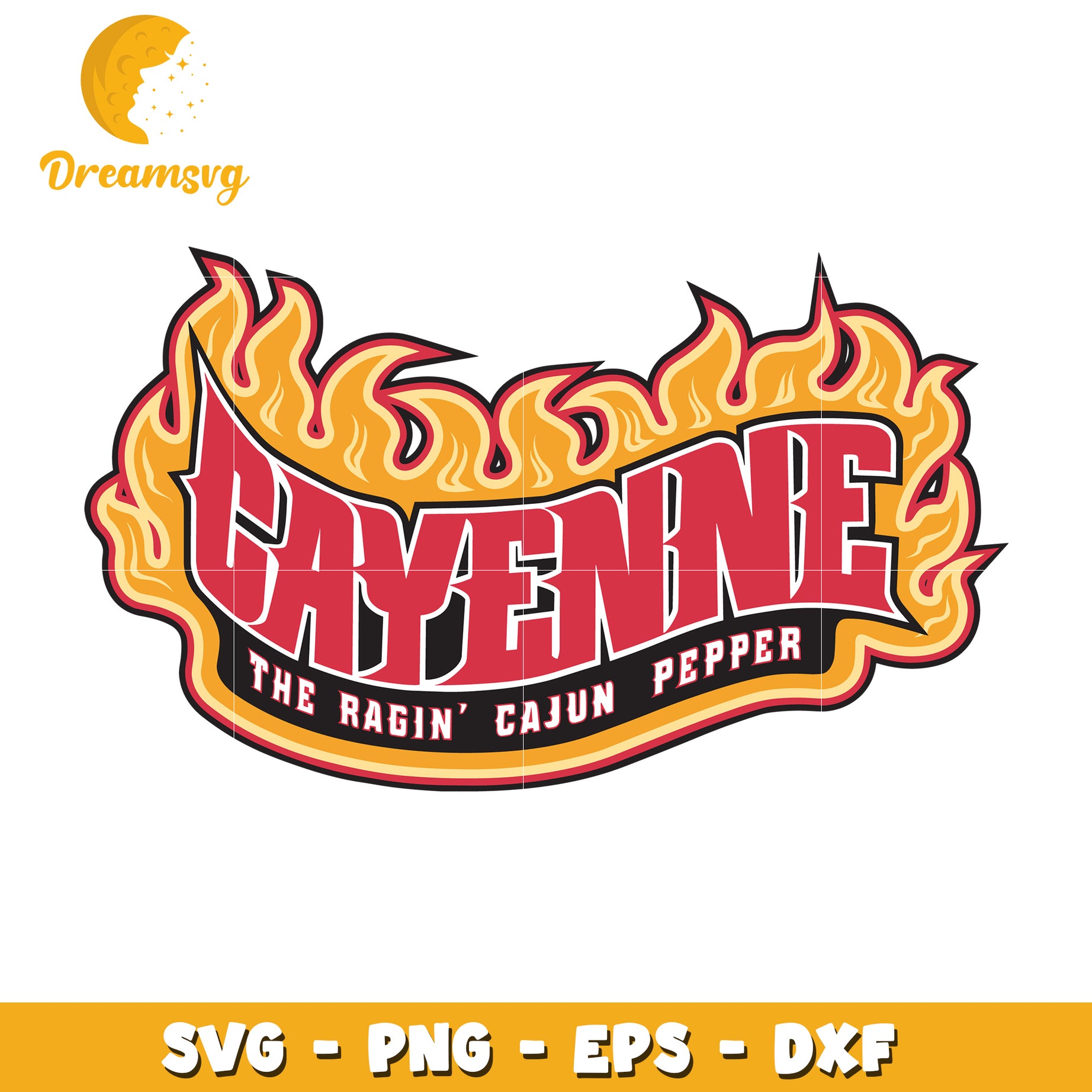 Cayenne Pepper SVG Ragin Cajun Design for Creative Projects