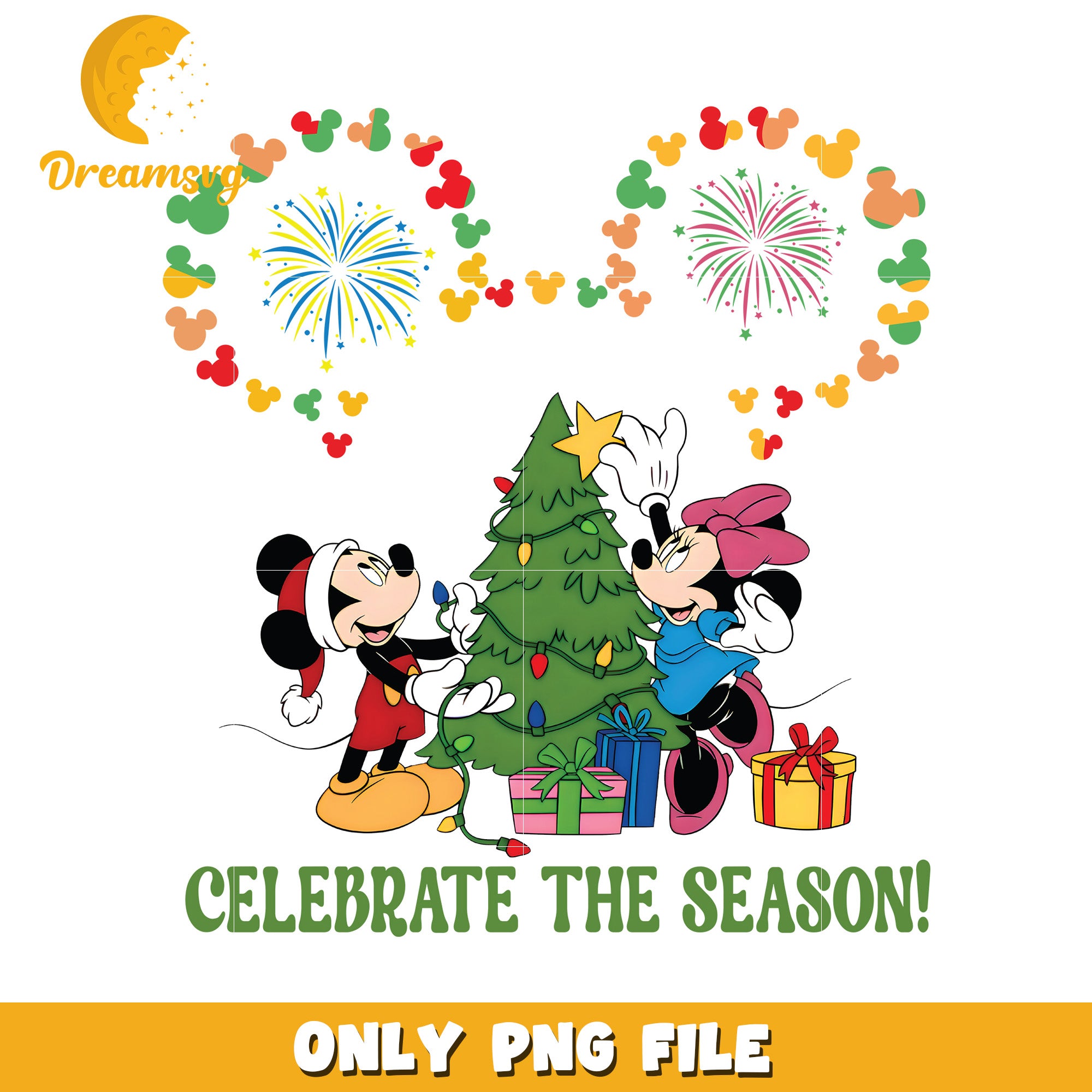 Celebrate the season png, disney cozy png, holiday glow png