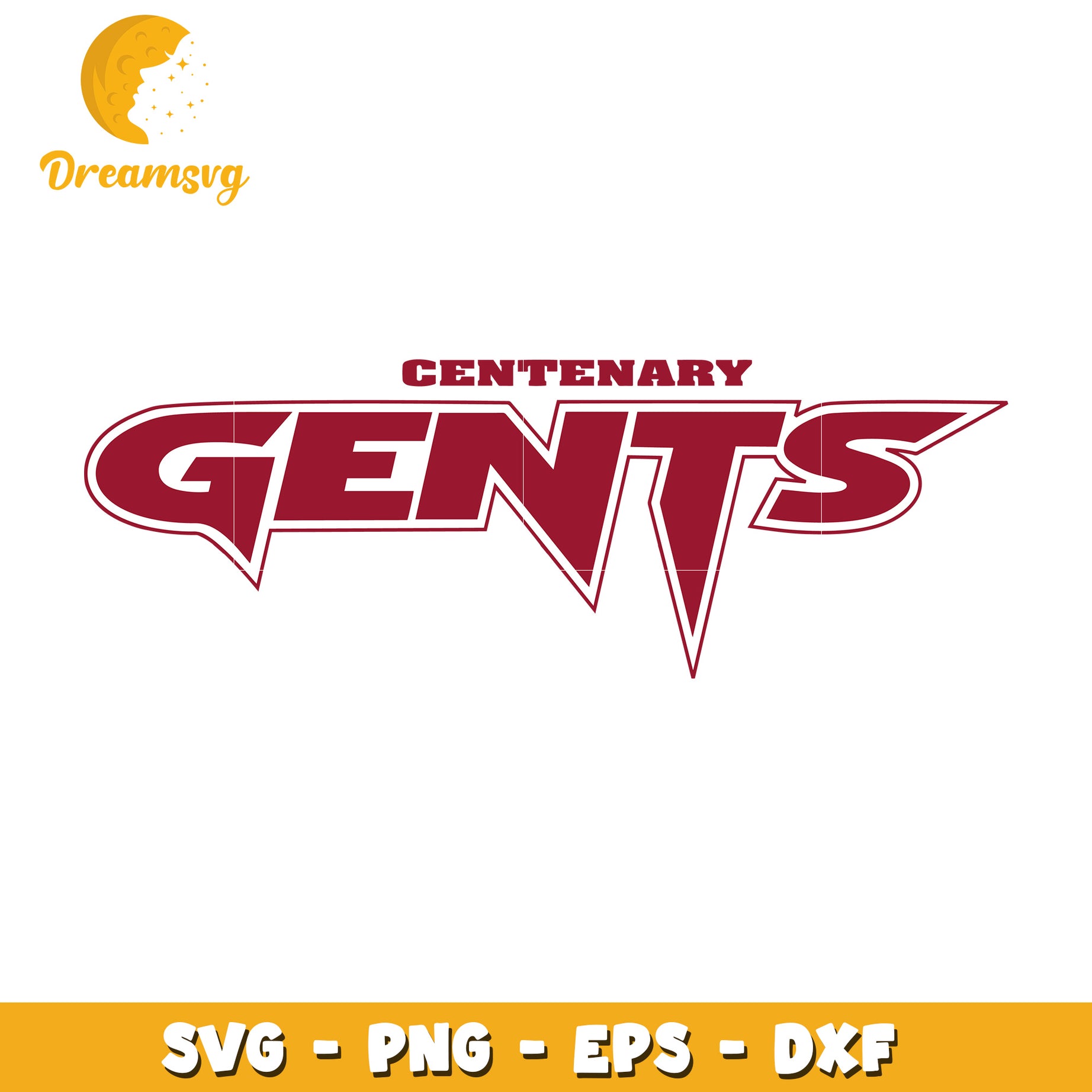 Centenary Gents SVG Design for Men’s Apparel and Crafts