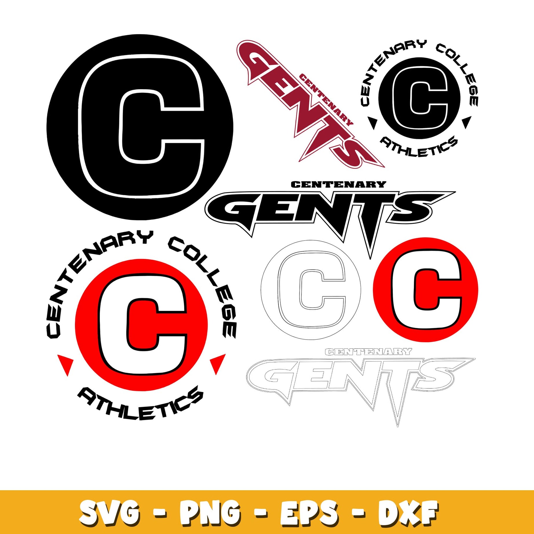 Centenary Gentlemen Bundle svg, Centenary Gentlemen  logo svg, ncaa svg