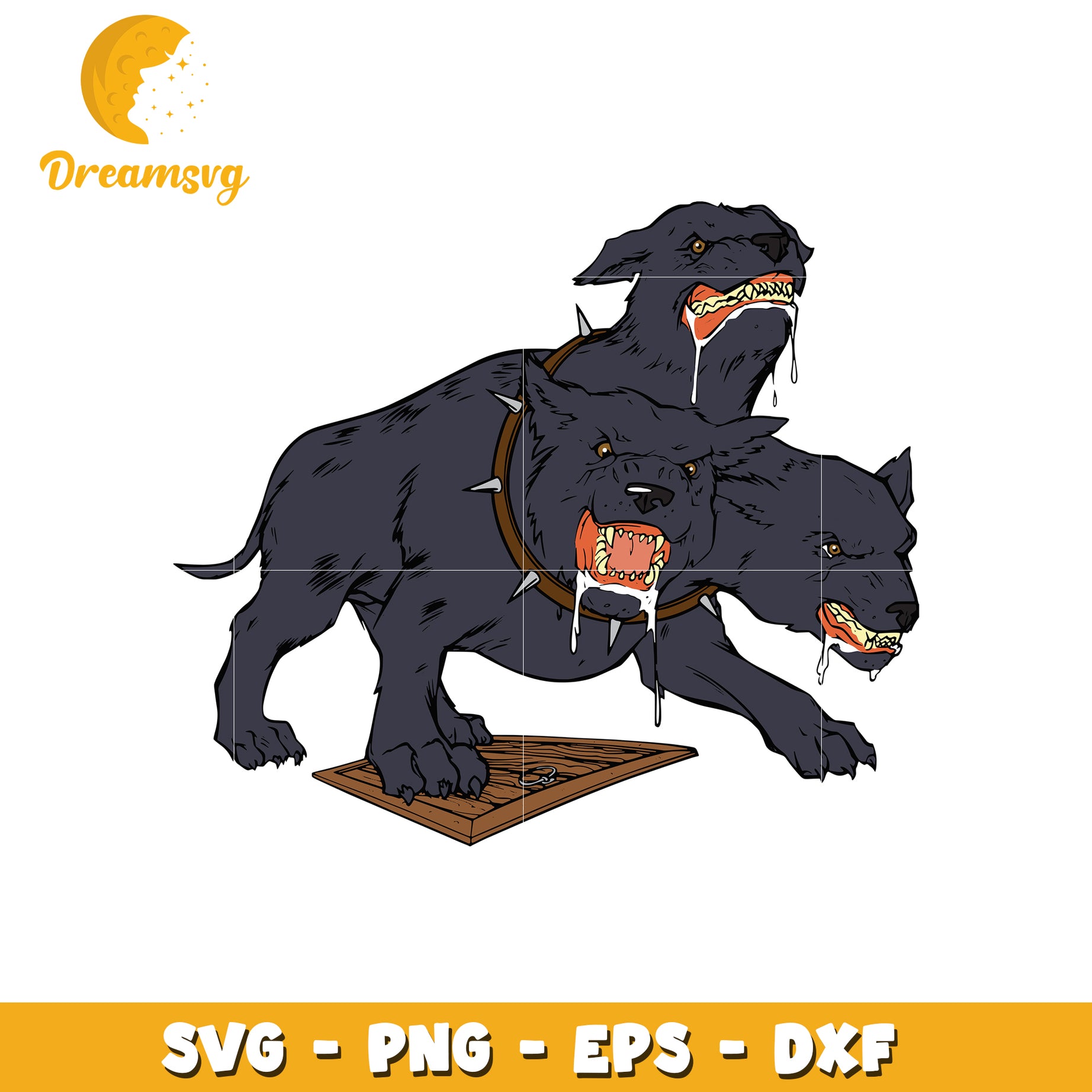 Cerberus SVG PNG EPS DXF Files – DreamSVG Store