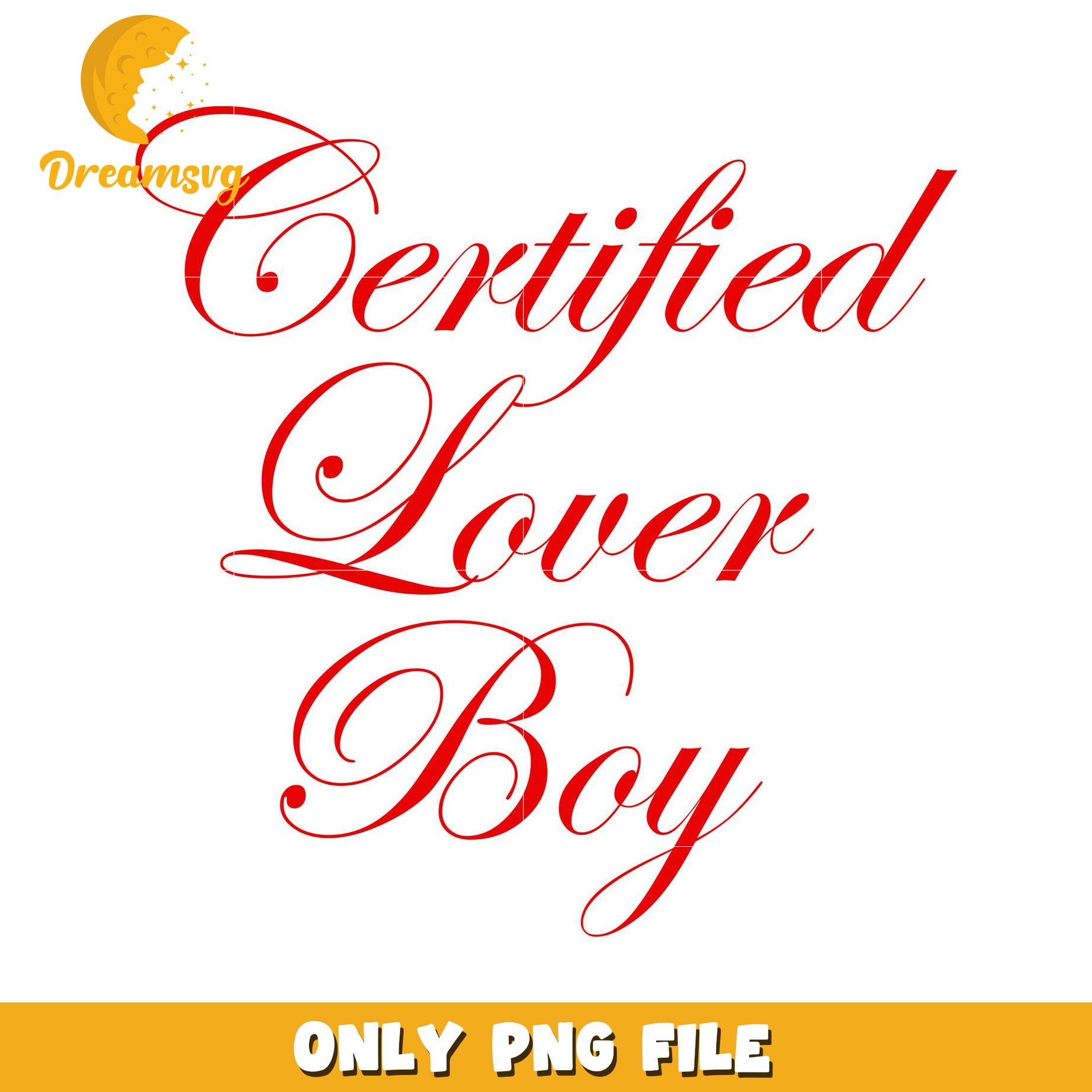 Certified Lover Boy PNG Design