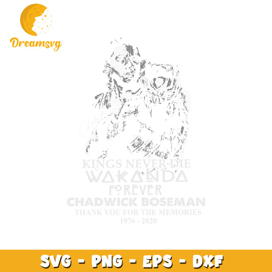 Chadwick Boseman Wakanda SVG PNG