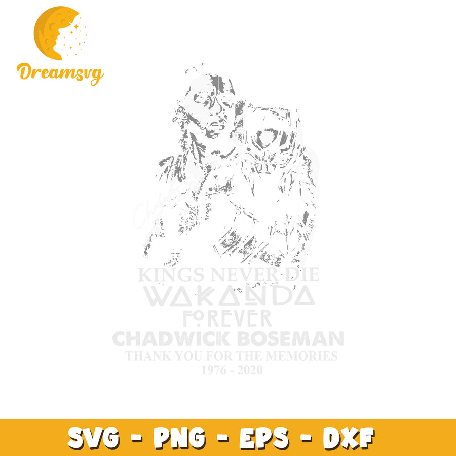 Chadwick Boseman Wakanda SVG PNG