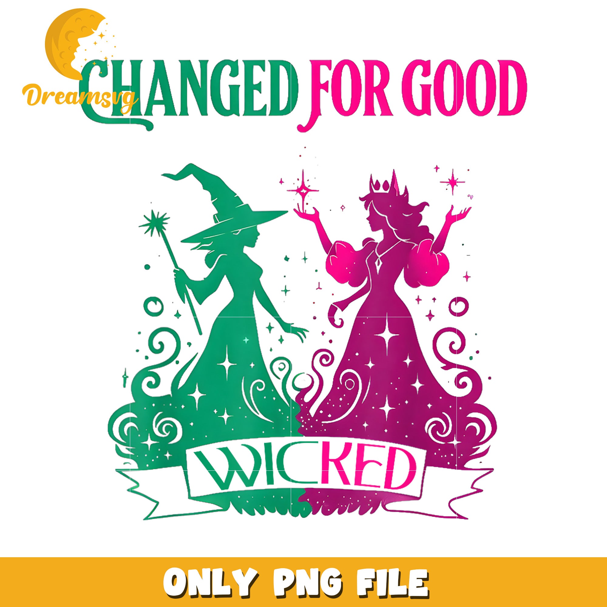 Changed for good design png, wicked​ png, wicked​ movies png