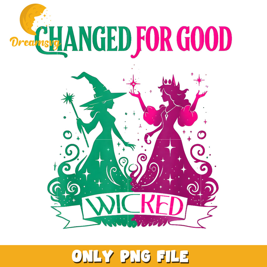Changed for good design png, wicked​ png, wicked​ movies png