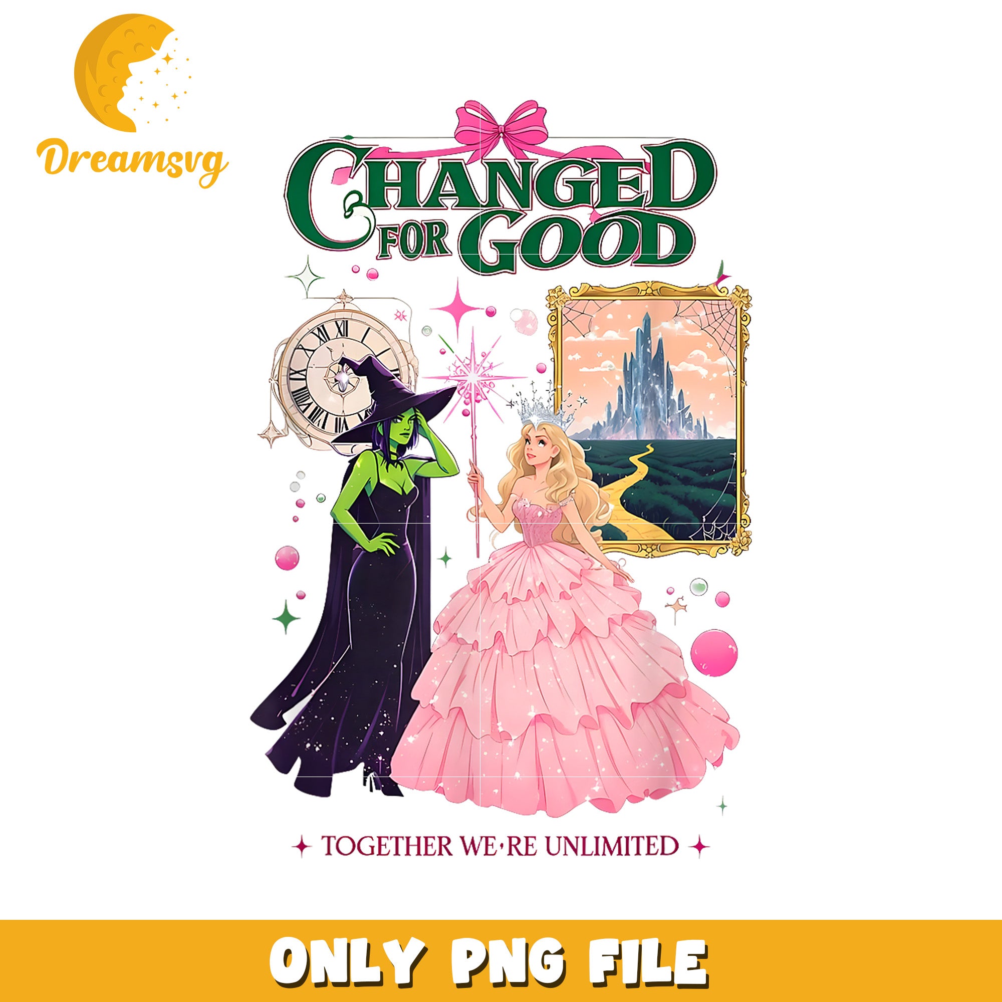 Changed for good png, wicked​ png, wicked​ movies png