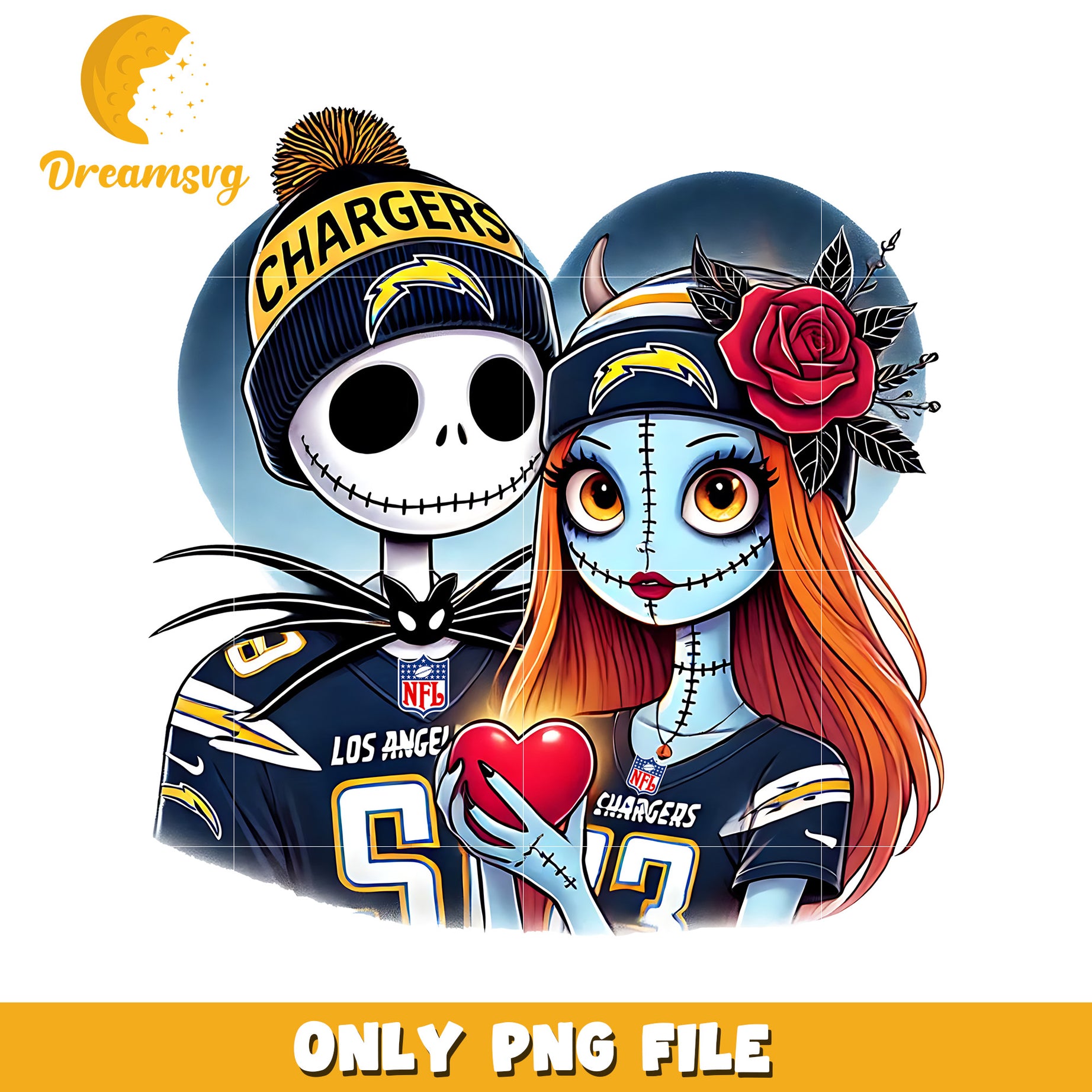 Chargers jack and sally png, nfl power rankings​l png, american sports png