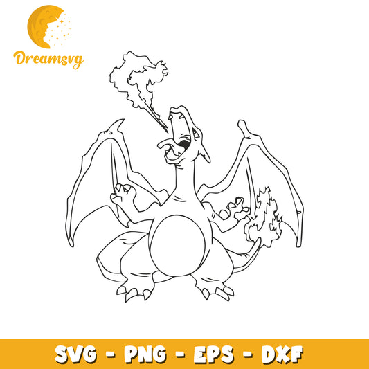 Charizard SVG PNG EPS DXF Cutting File