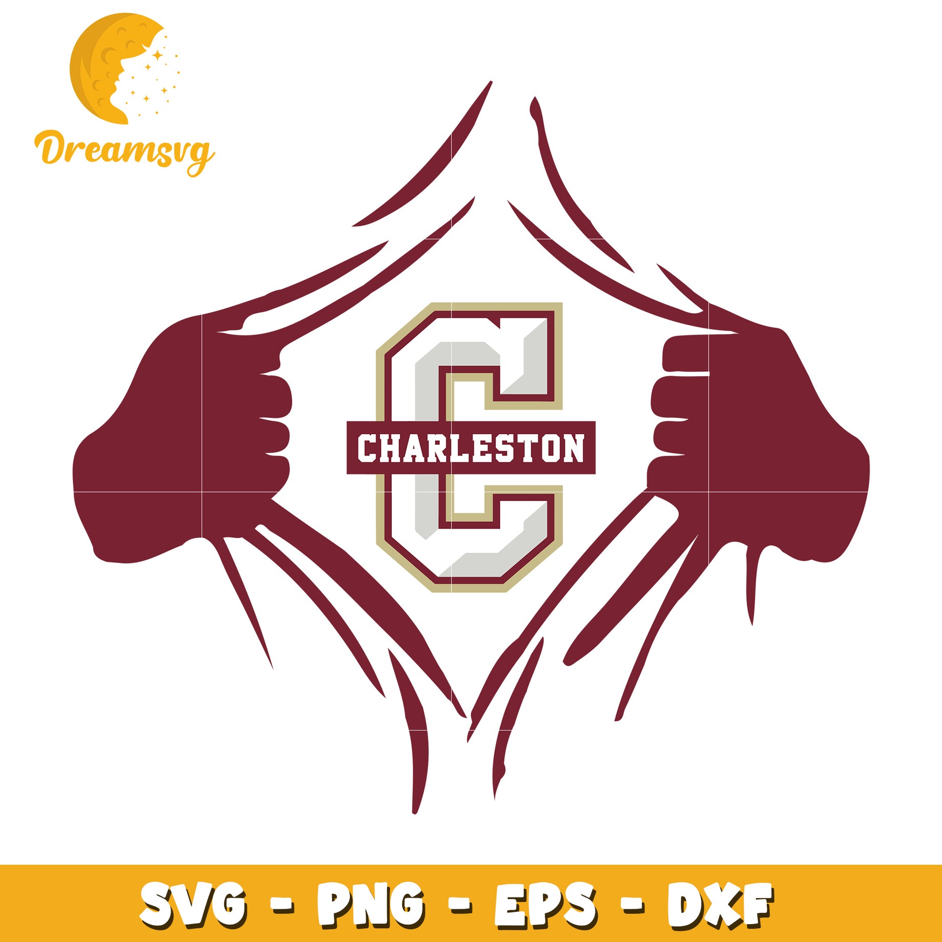 Charleston C SVG PNG EPS DXF Cut File