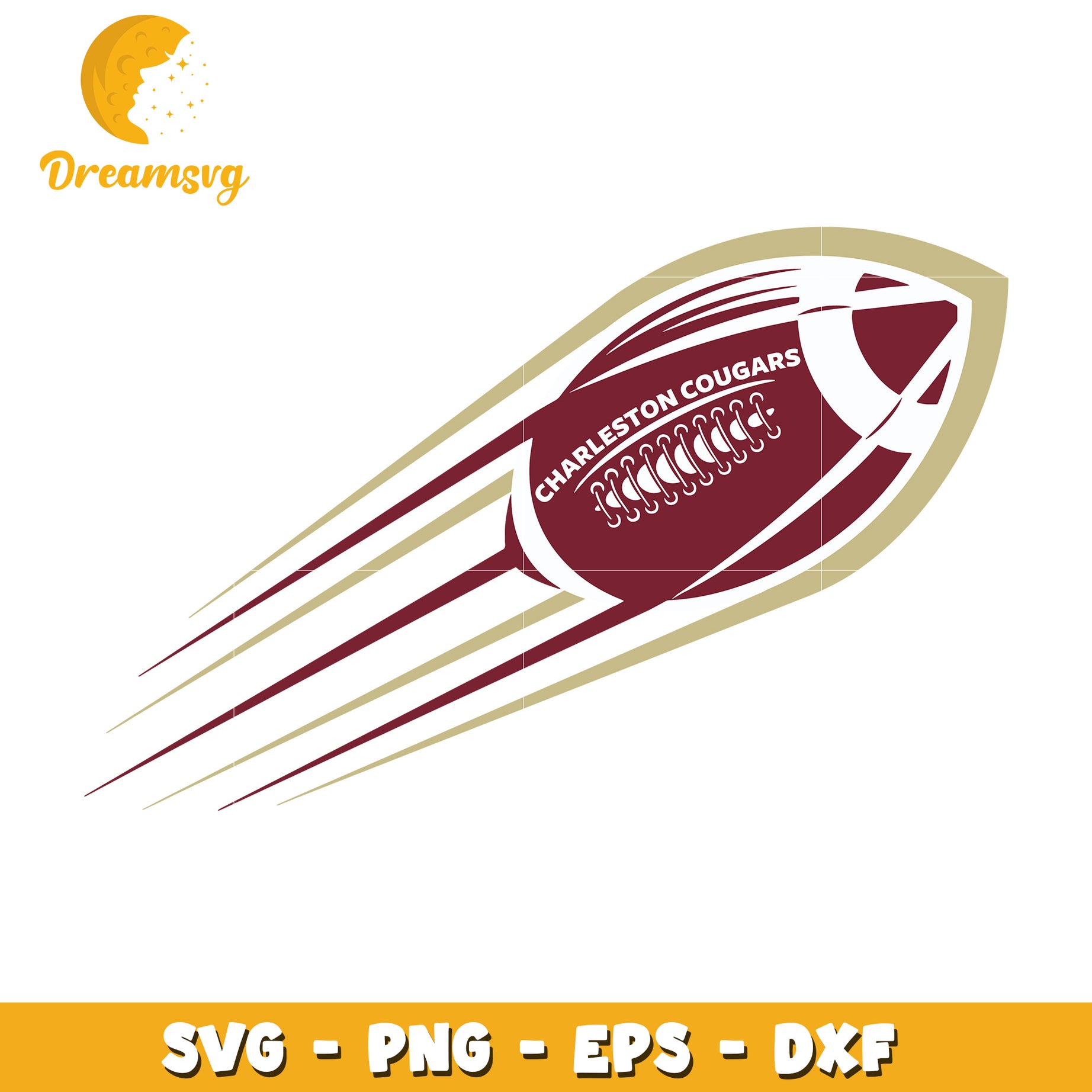 Charleston Cougars Football SVG Cut File