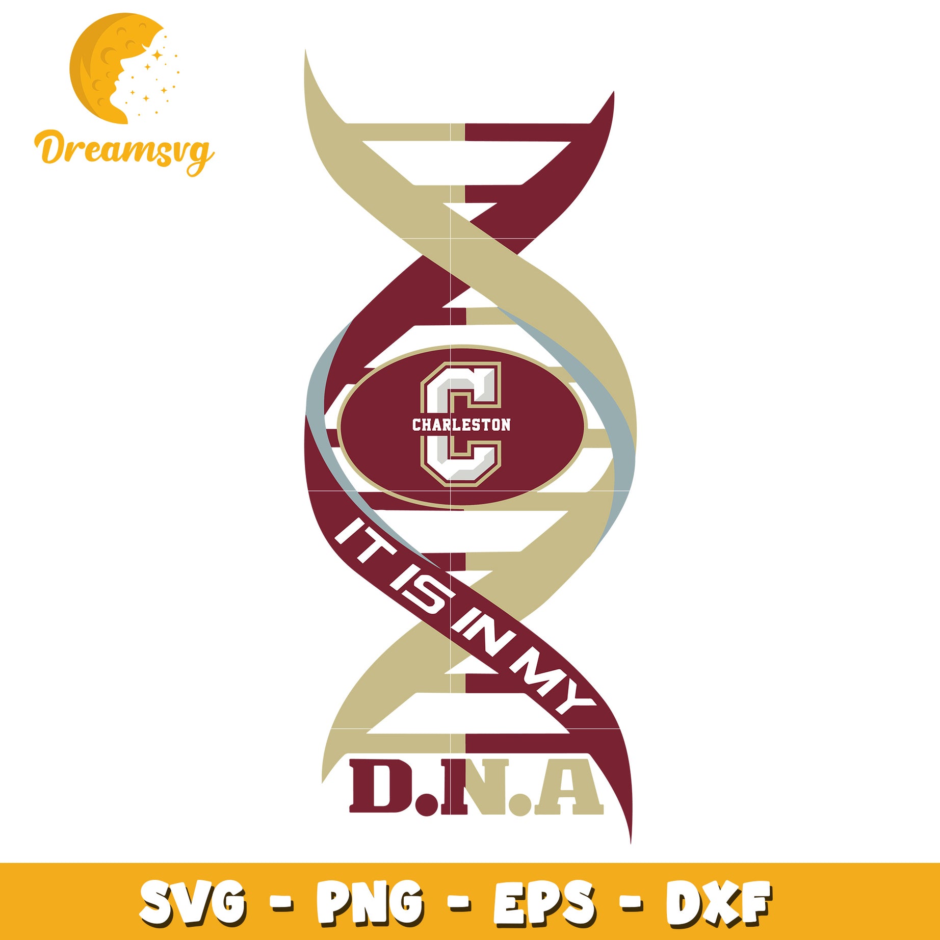 Charleston DNA SVG Cut File