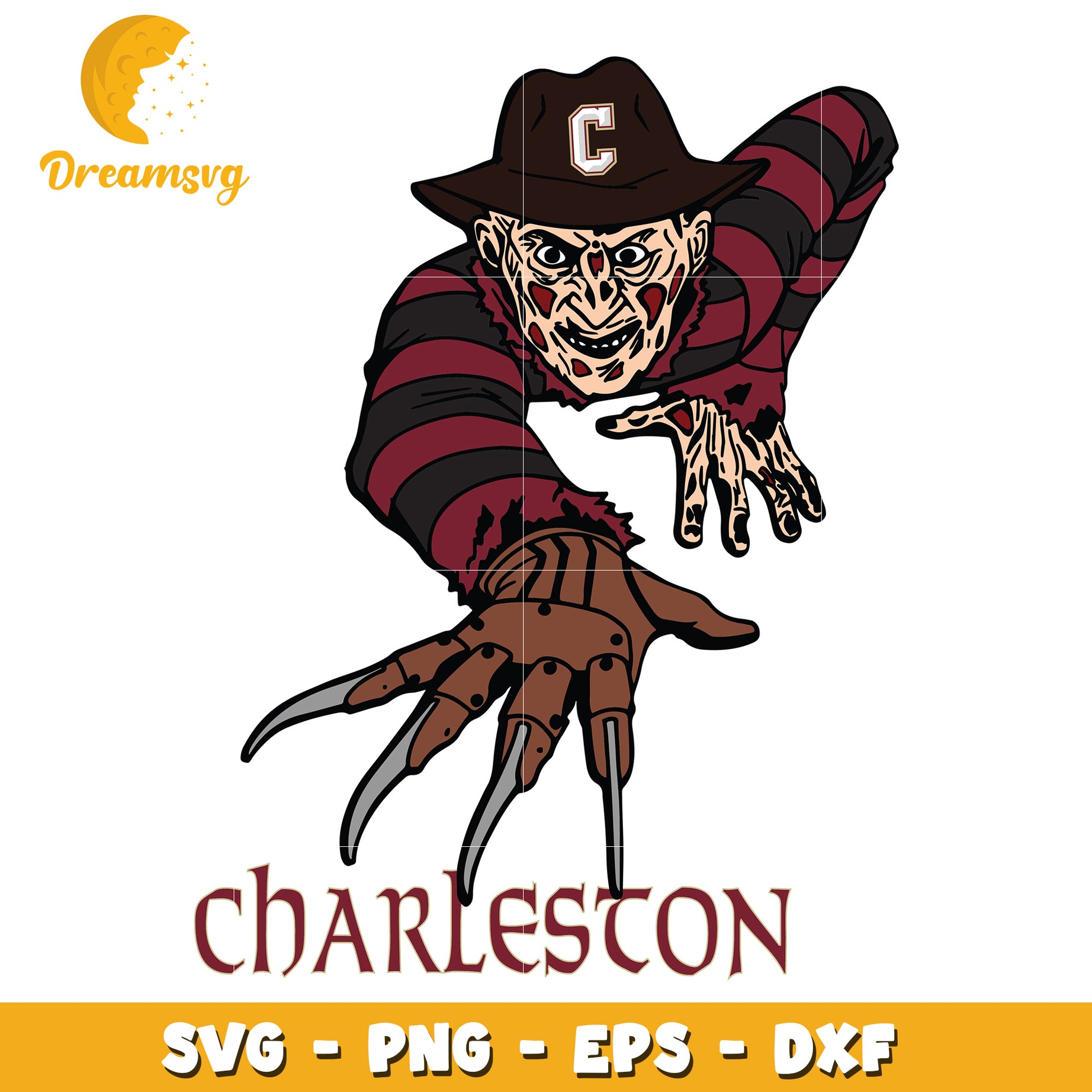 Charleston Freddy Krueger SVG Cut File