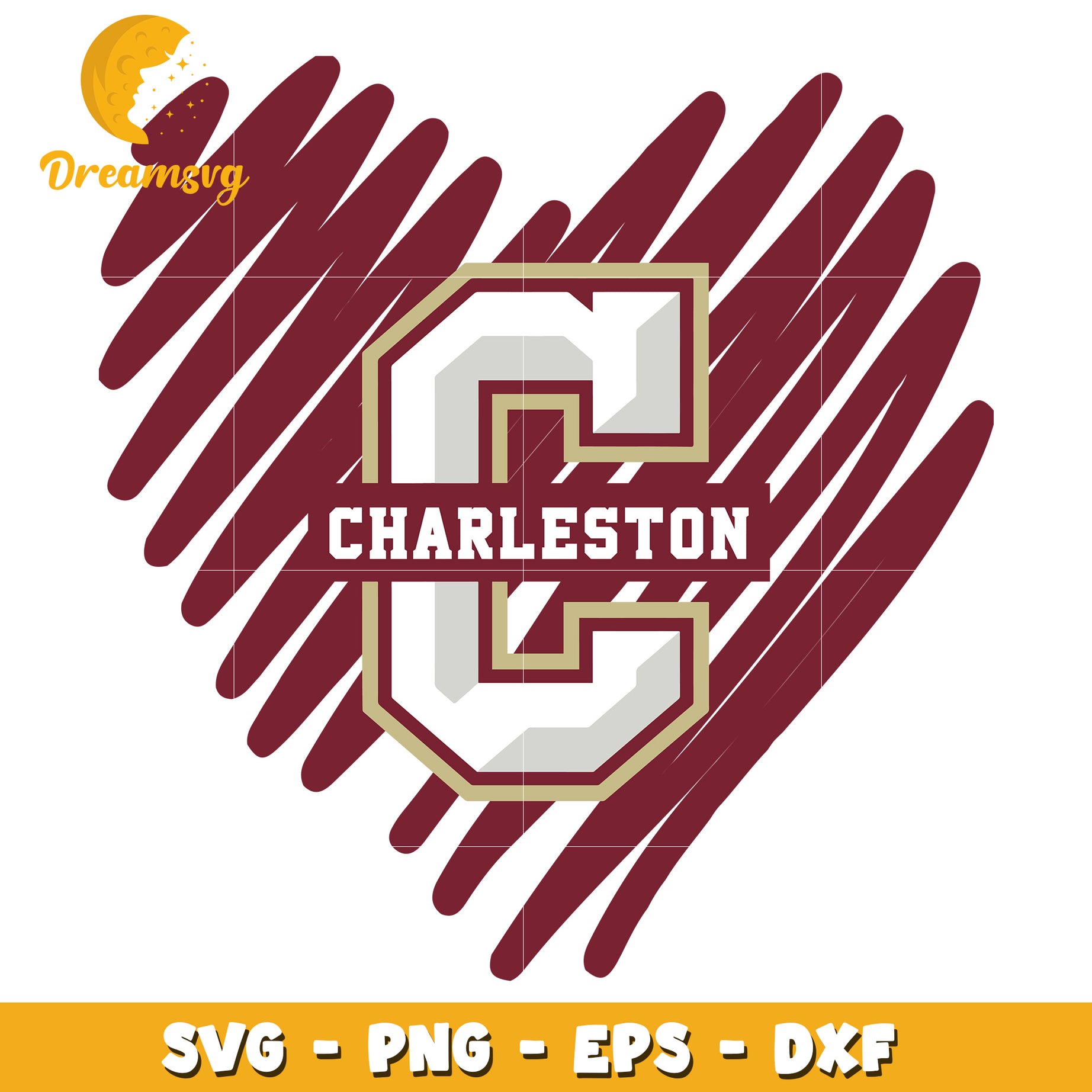 Charleston Heart SVG PNG EPS DXF