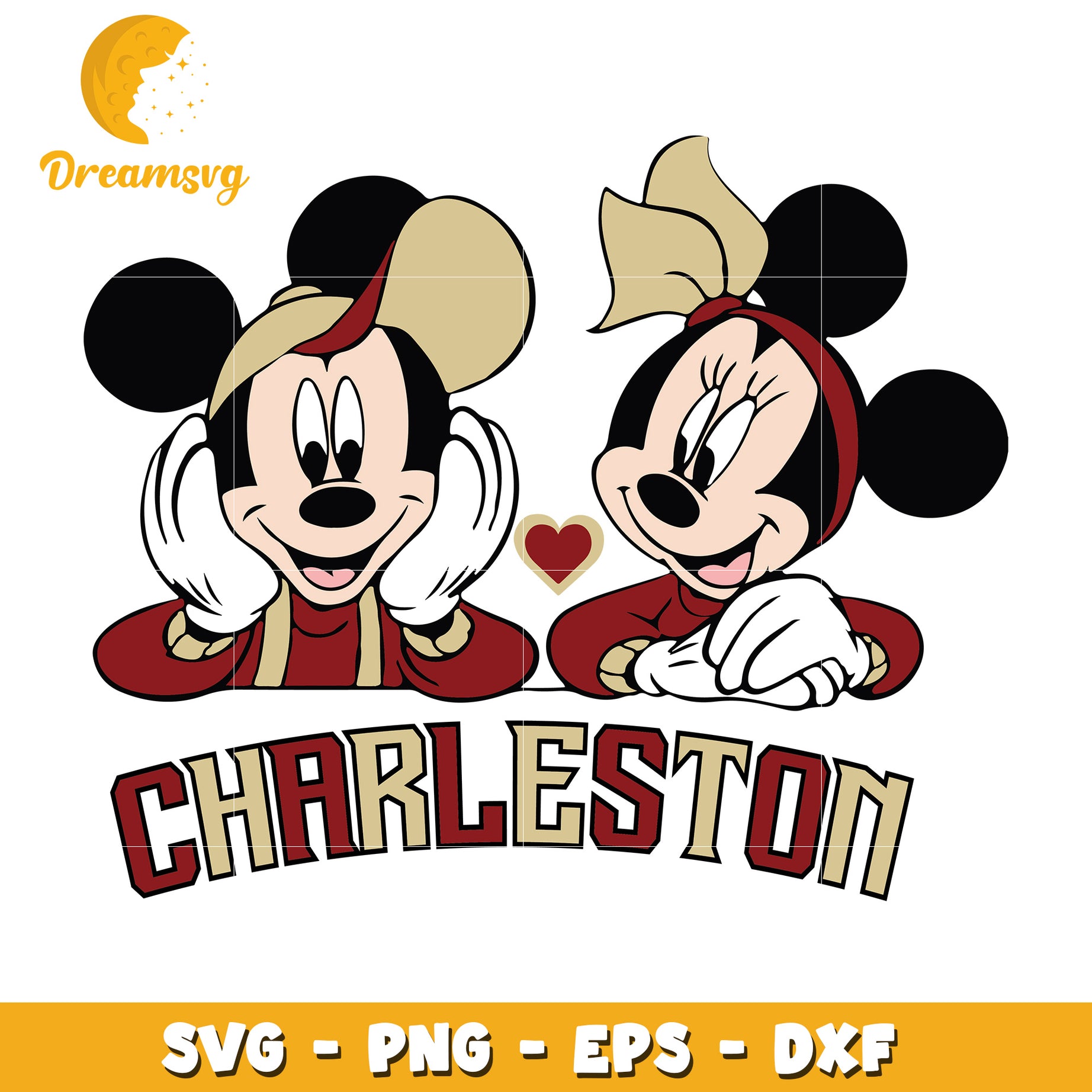 Charleston Mickey Minnie SVG Cut File