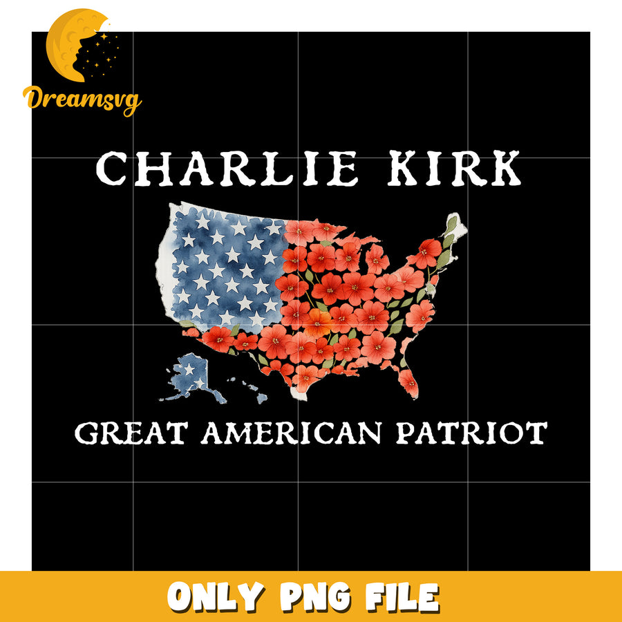 Charlie kirk america flowers png, charlie kirk cambridge​​ png, ameirca charlie png