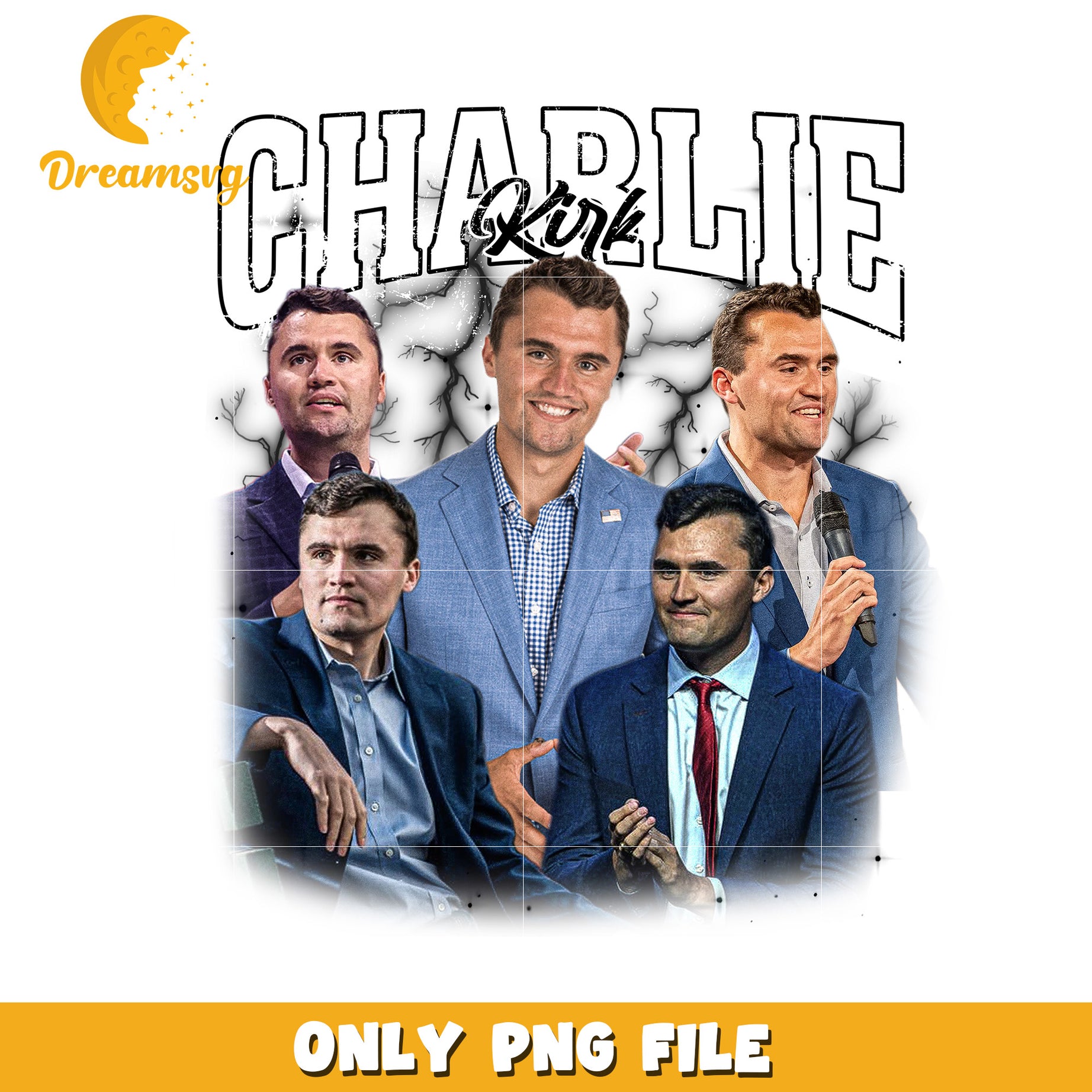 Charlie kirk design png, charlie kirk​ png, charlie kirk smile​ png