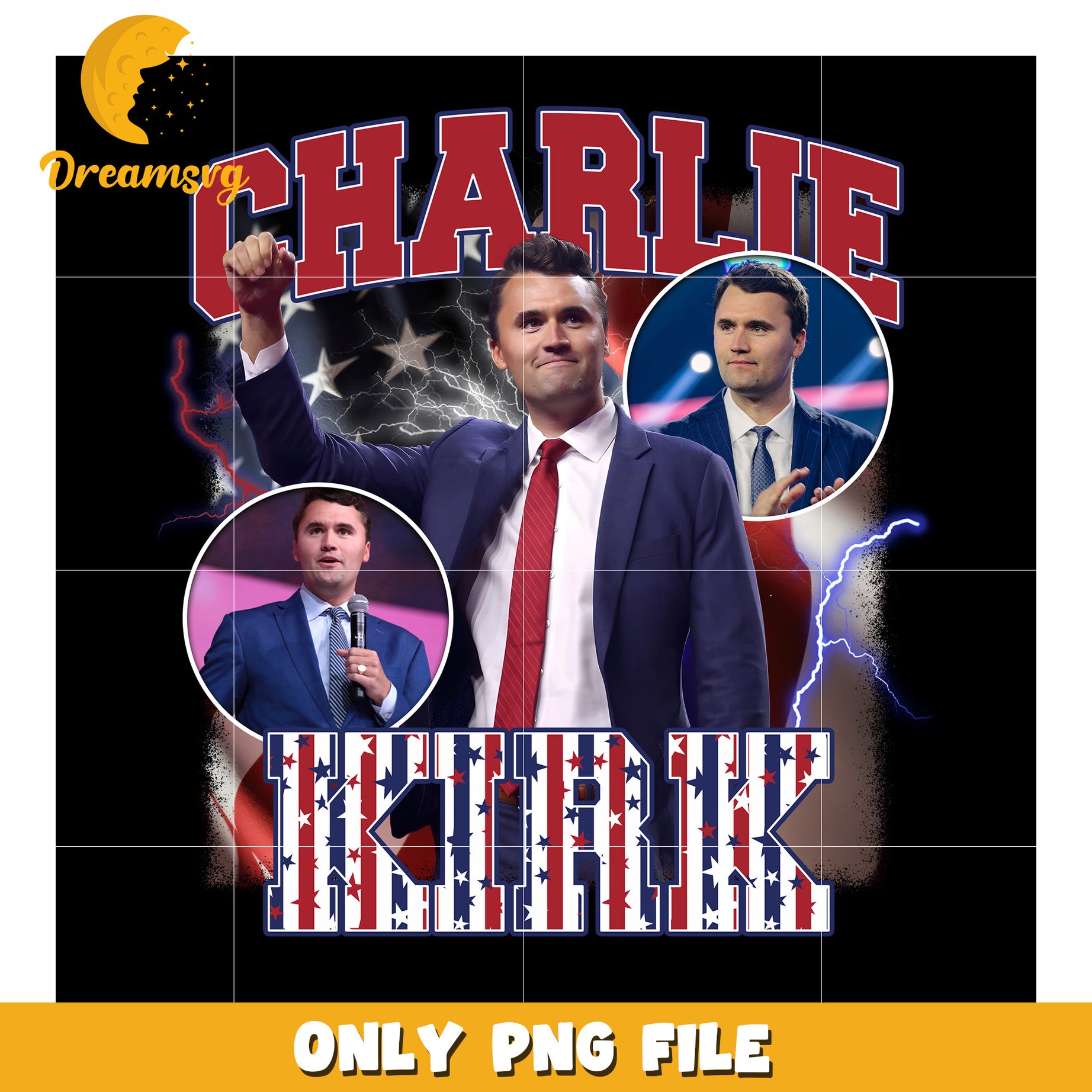 Charlie kirk read white and blue png, charlie kirk book​ png, ameirca flag png