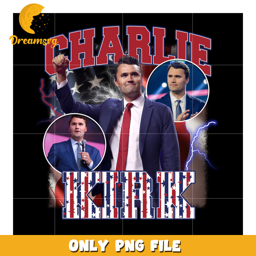 Charlie kirk read white and blue png, charlie kirk book​ png, ameirca flag png