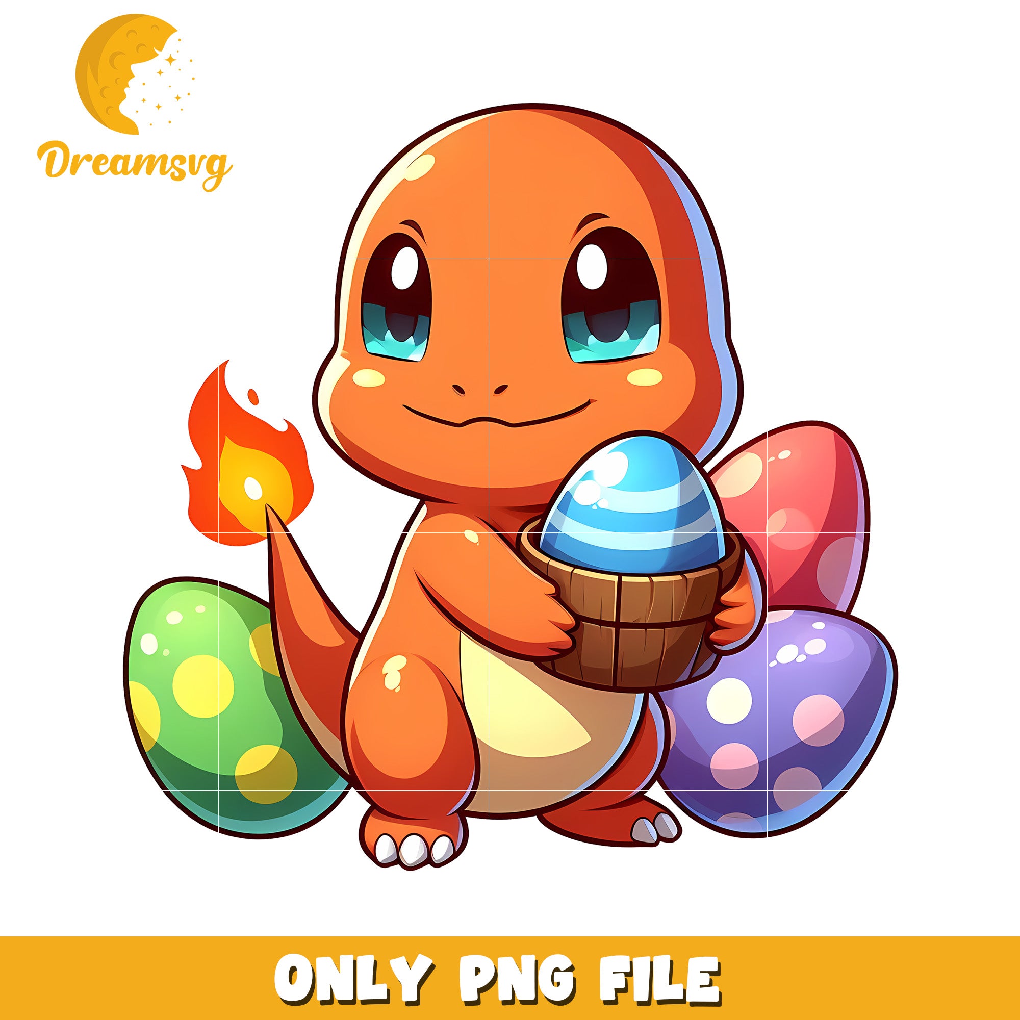Charmander baby pokemon png, pokemon character png, easter eggs png