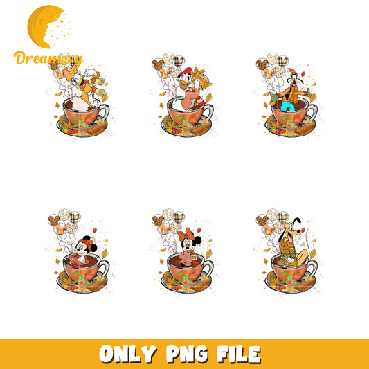 Charming Cup Designs Bundle Cute PNG Files for Crafts