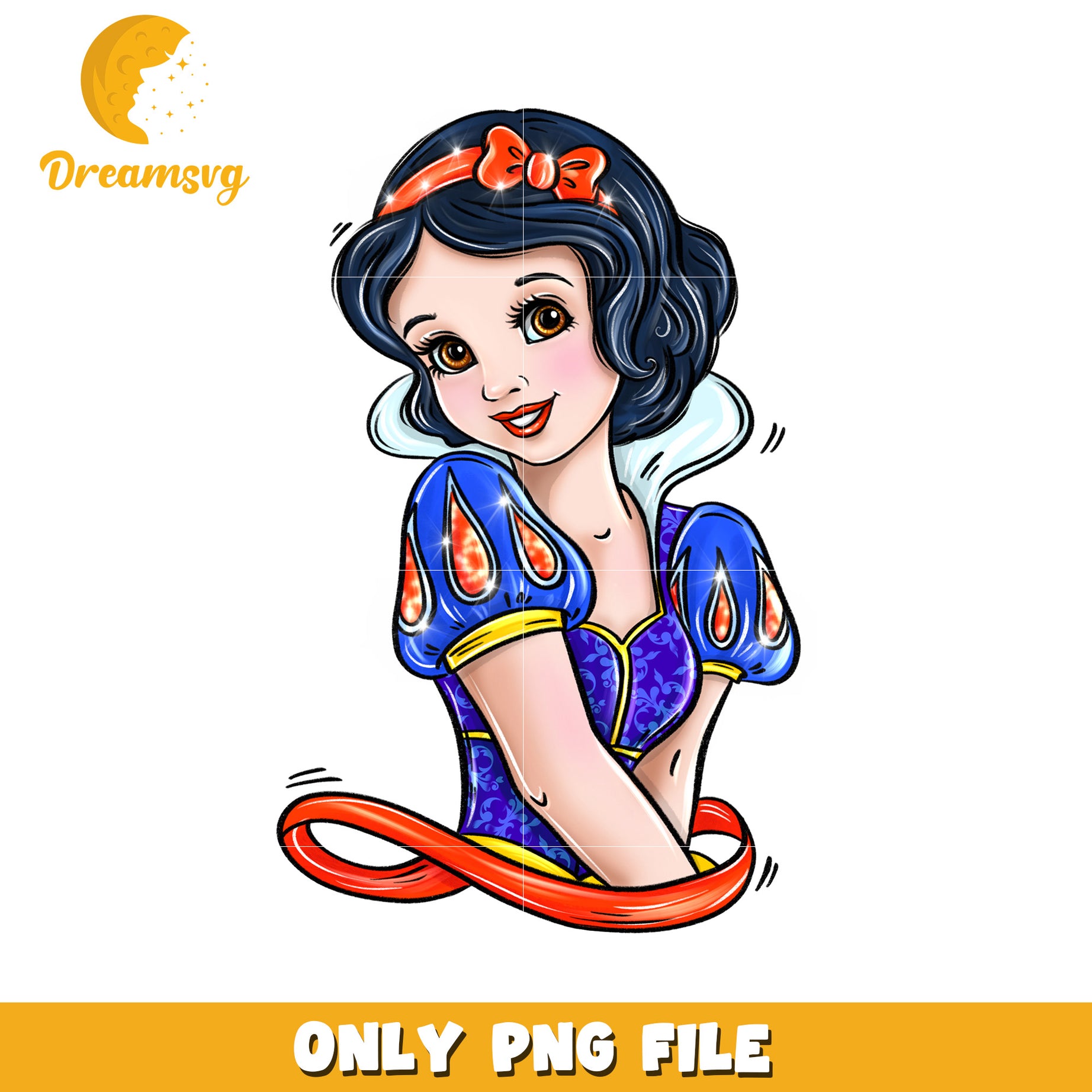 Charming Snow White Character PNG File for Download