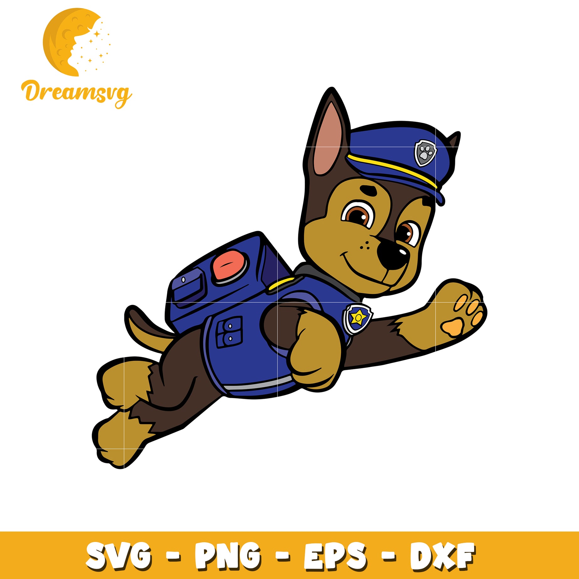 Chase Police Pup SVG PNG EPS DXF