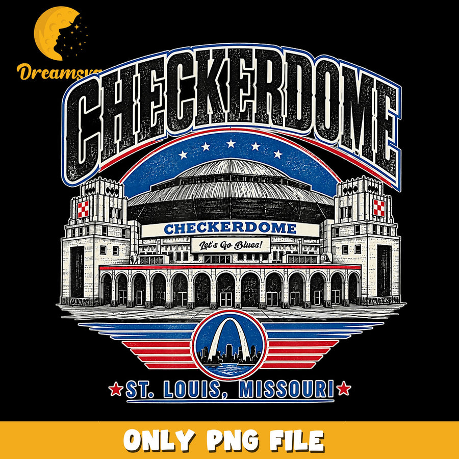 CheckerDome PNG, St. Louis Sports, Let's Go Blues PNG
