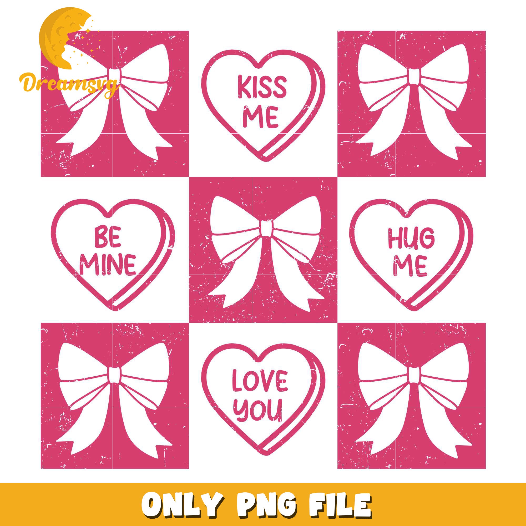 Checkered pattern valentine heart png, valentine heart png