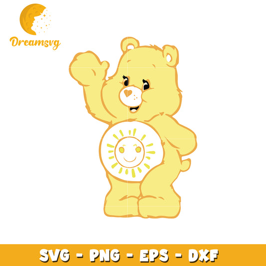 Cheer Bear SVG PNG EPS DXF Cut File