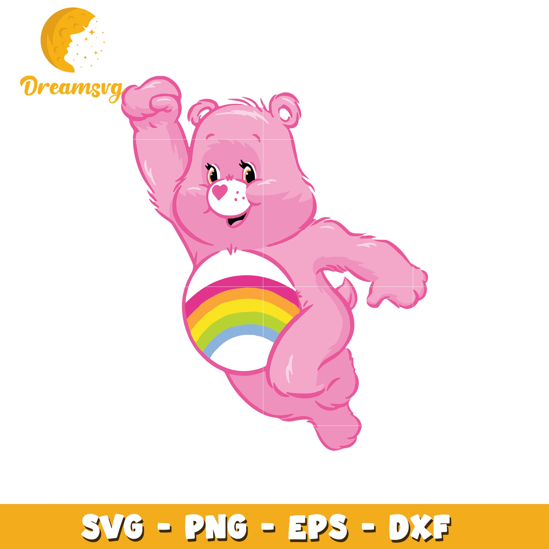 Cheer Bear SVG PNG EPS DXF Files