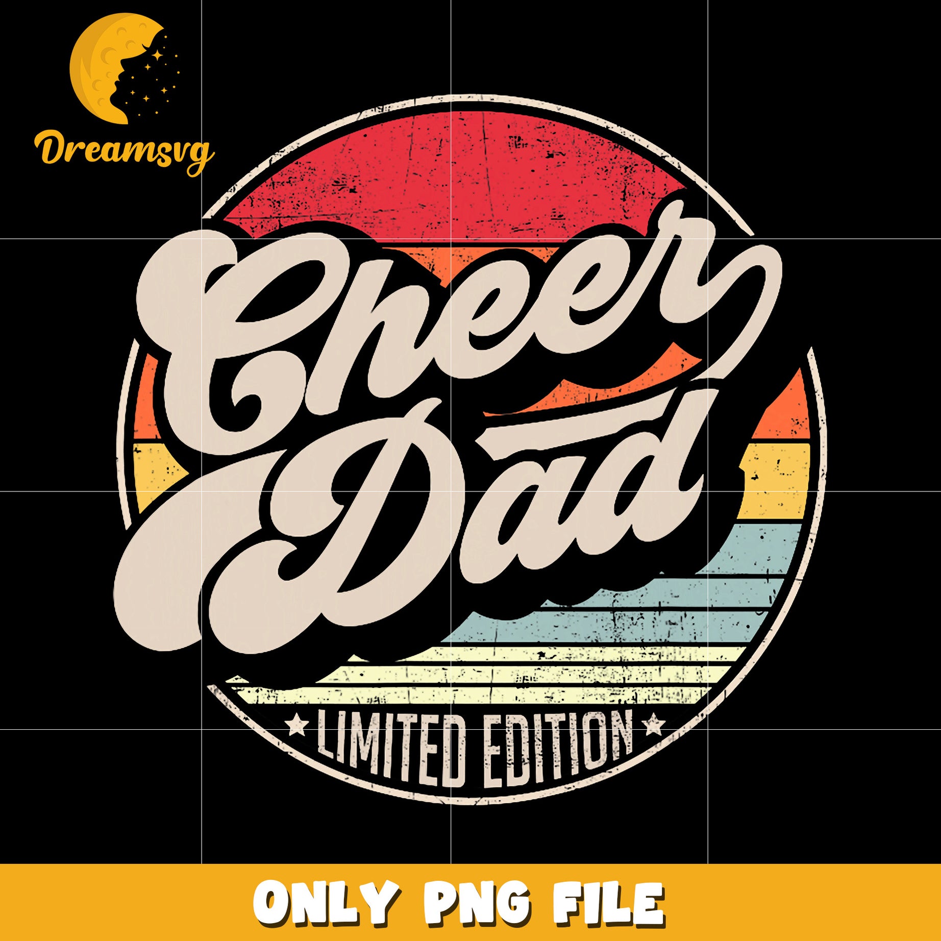 Cheer dad limited edition png, fatherhood png, dad humor