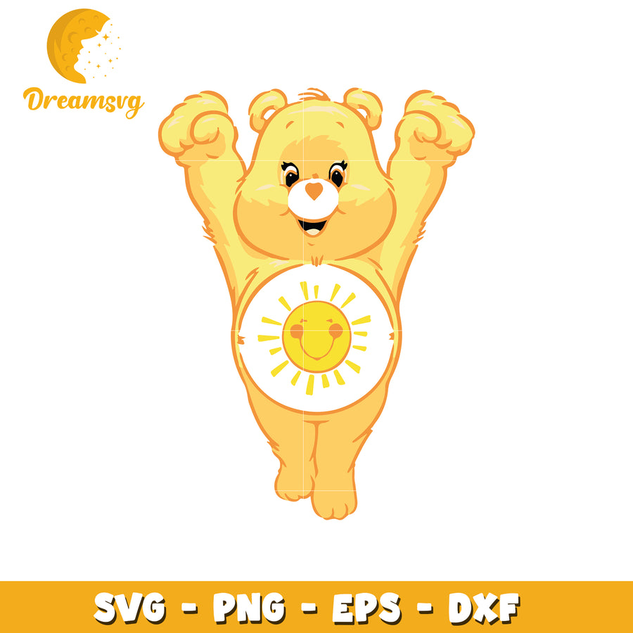 Cheerful Bear SVG File for Crafting Fun and Creative Projects