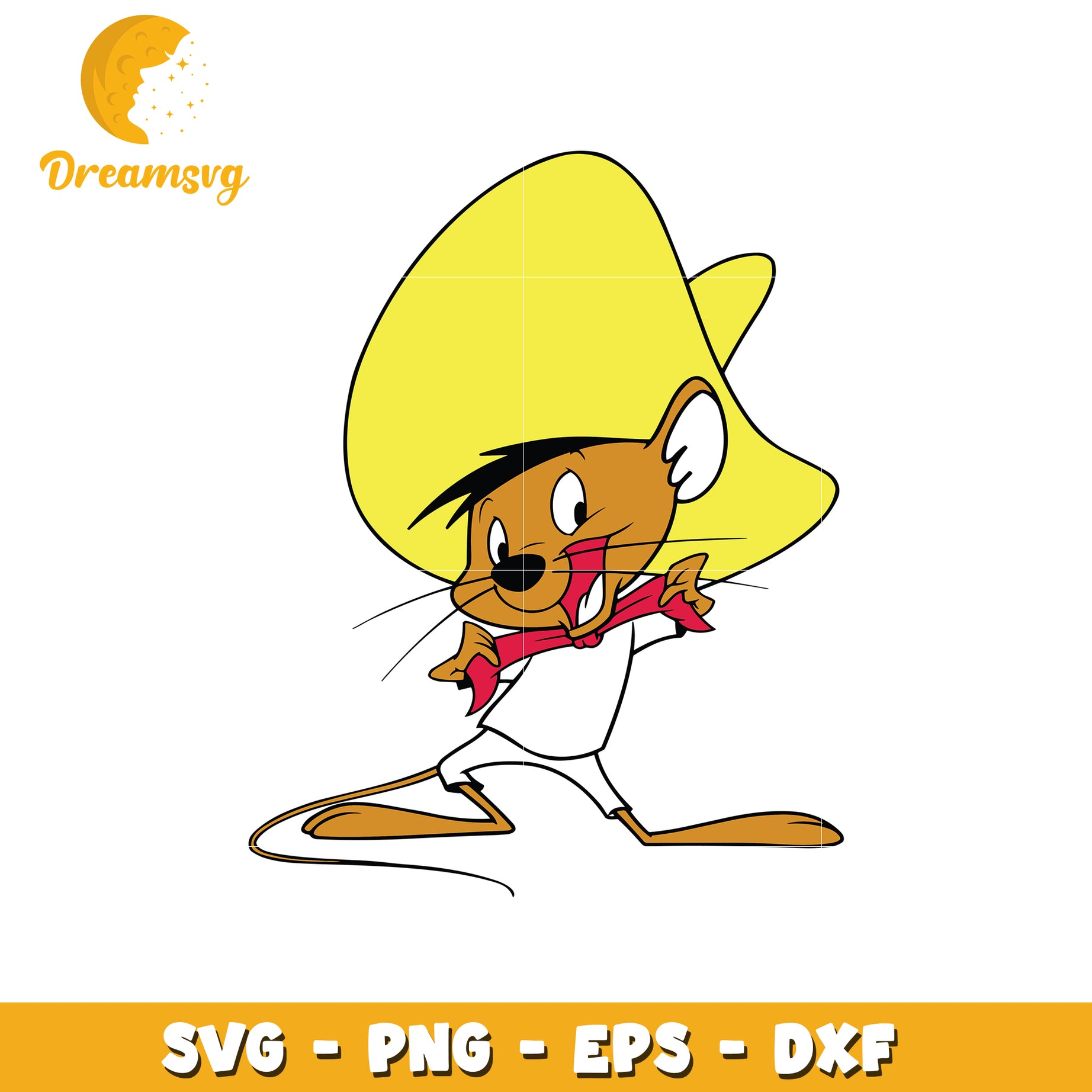 Cheerful Cartoon Mouse Character SVG for Creative Projects