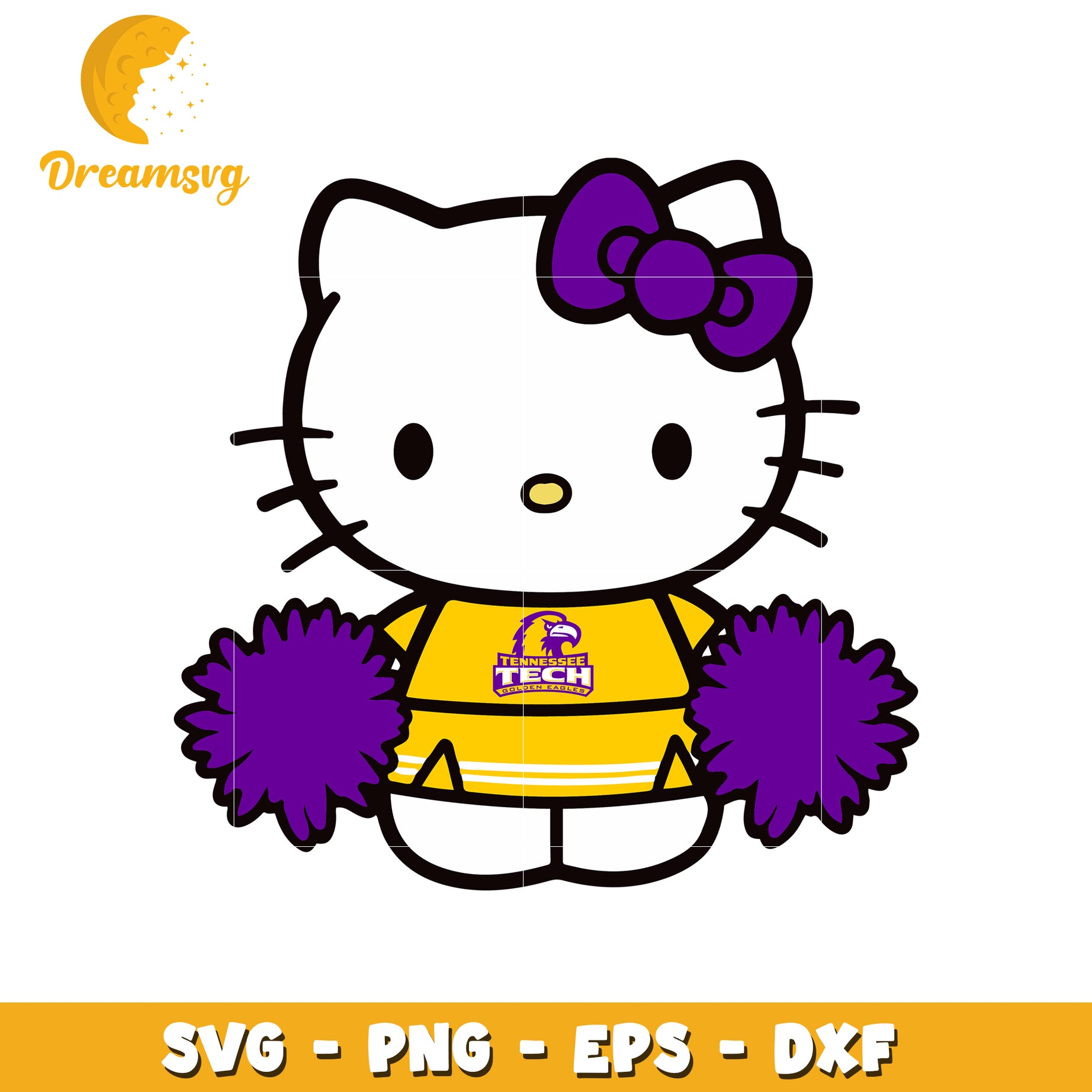 Cheerful Hello Kitty SVG Design for Fans and Crafts