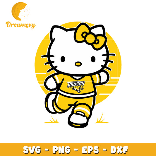 Cheerful Hello Kitty Towson SVG Design for Fans