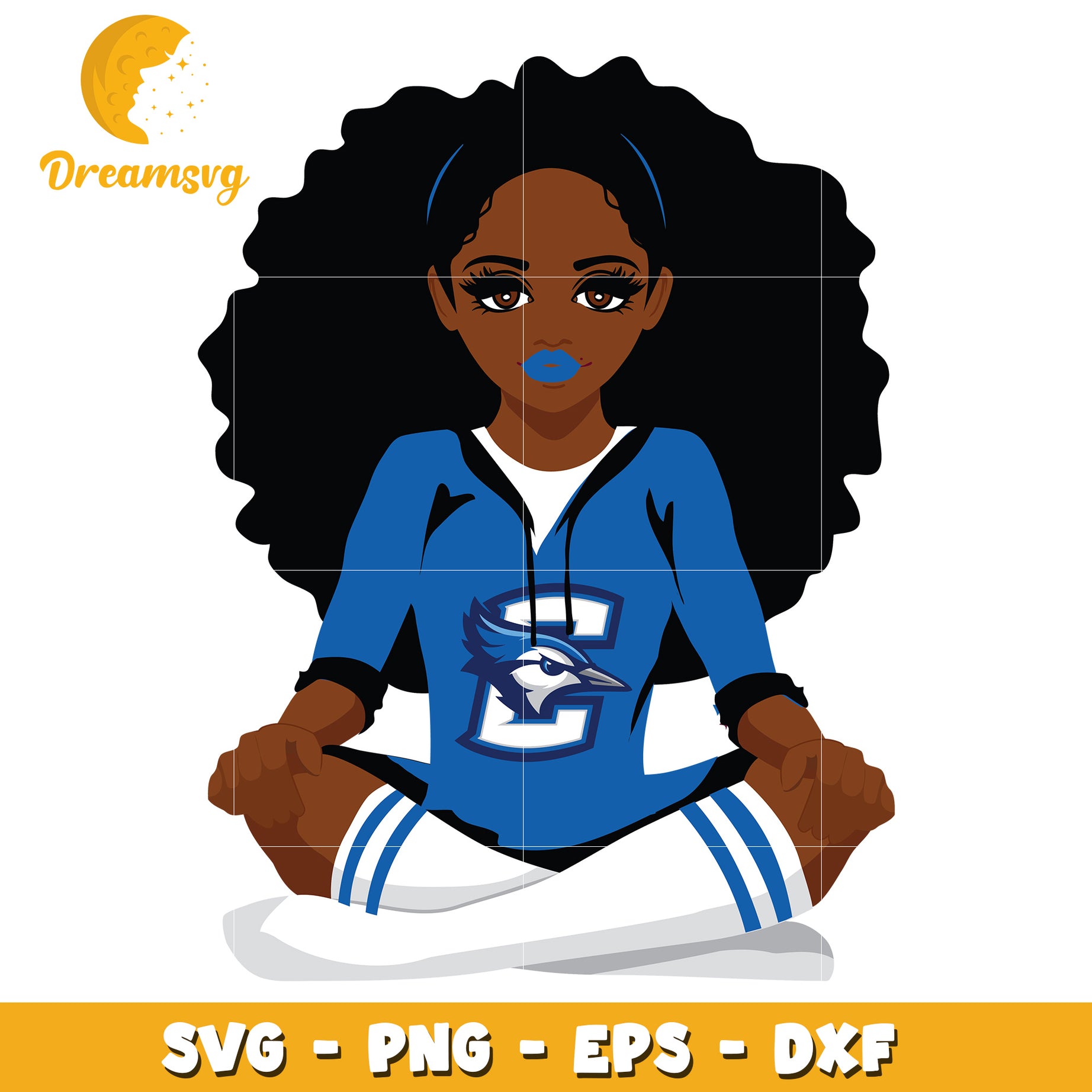 Cheerleader Girl SVG File for Sports and Craft Projects