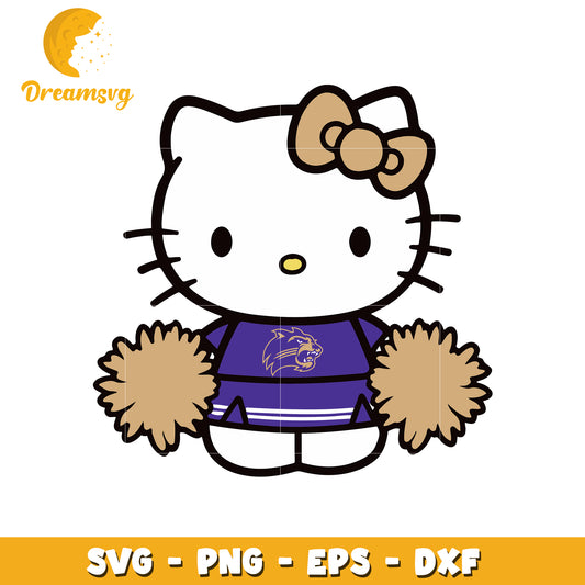 Cheerleading Kitty SVG Design for Fun Crafts