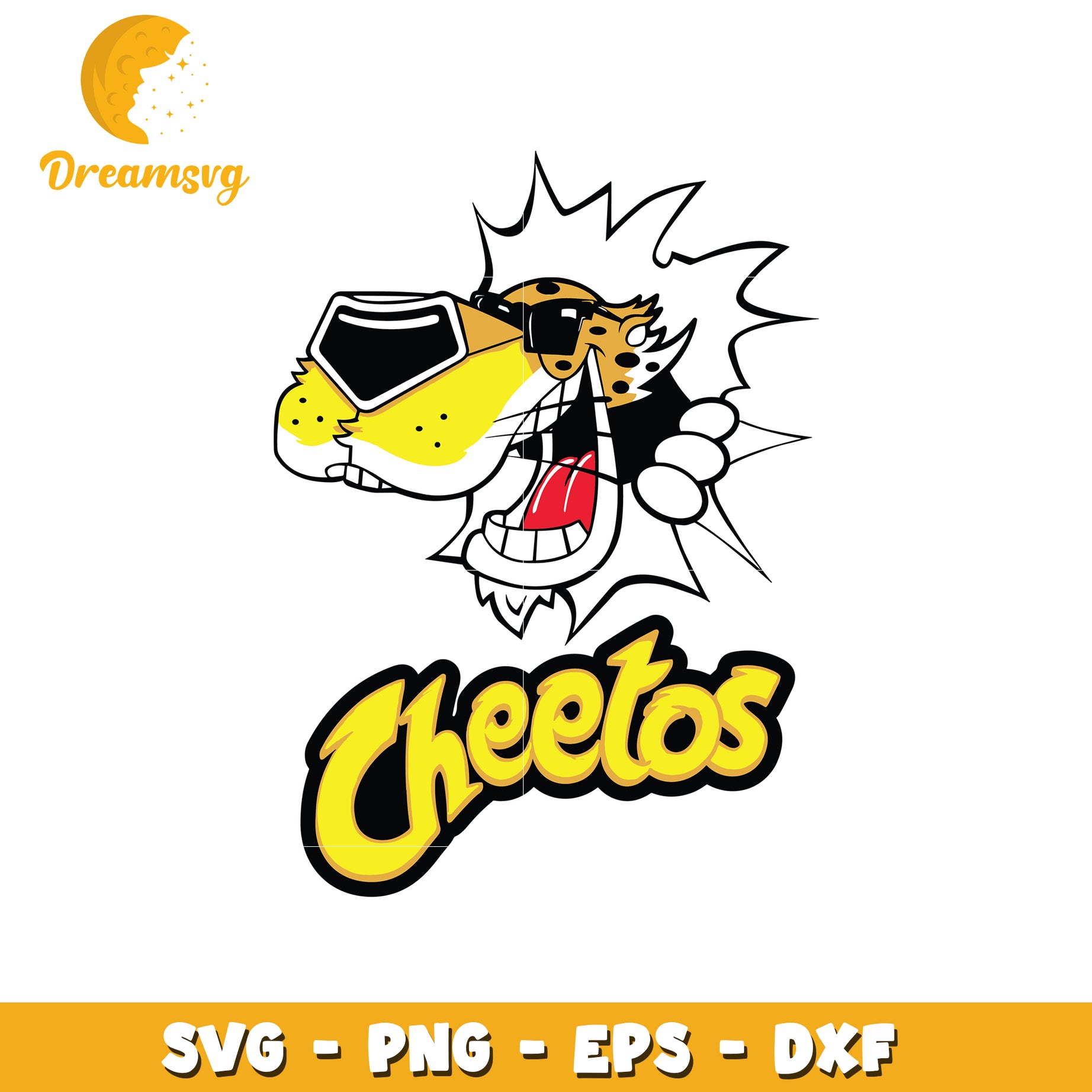 Cheetos SVG PNG EPS DXF Cut Files