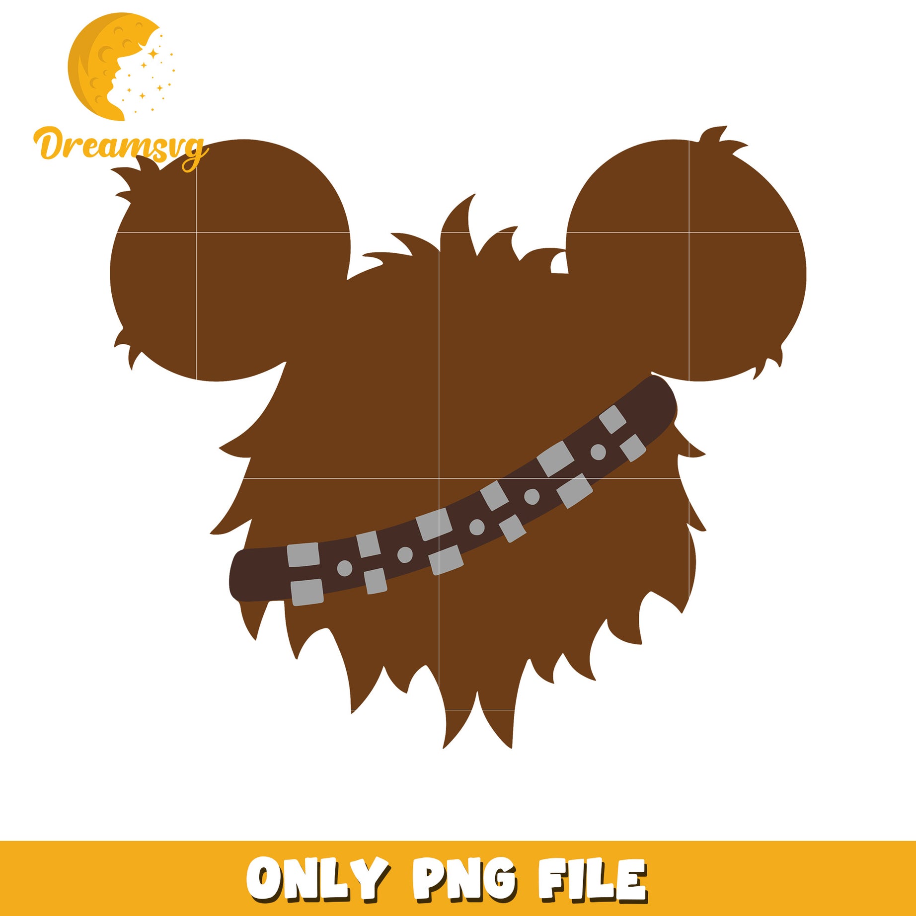 Chewbacca Inspired Cute Bear PNG Design File