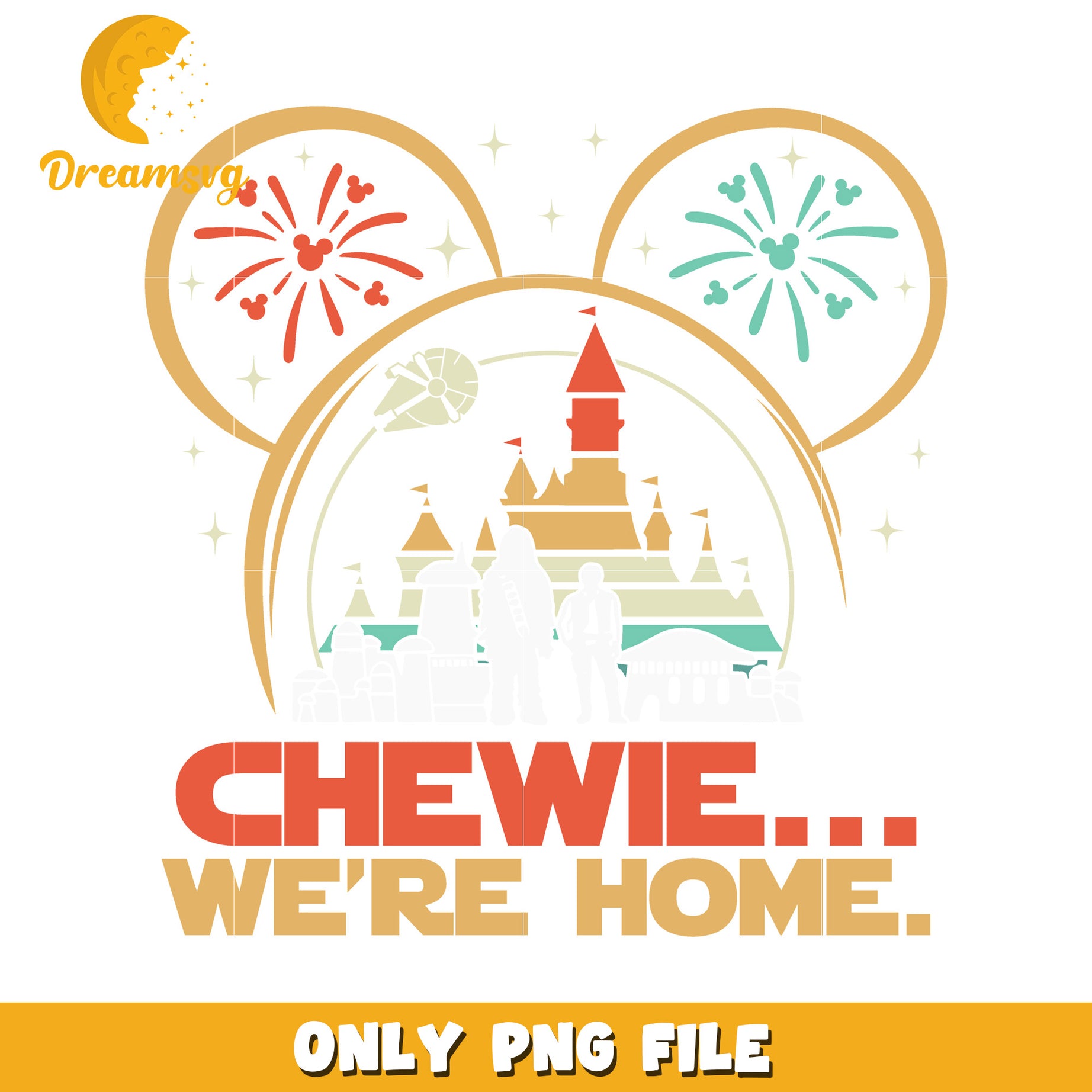 Chewie We're Home Disney PNG