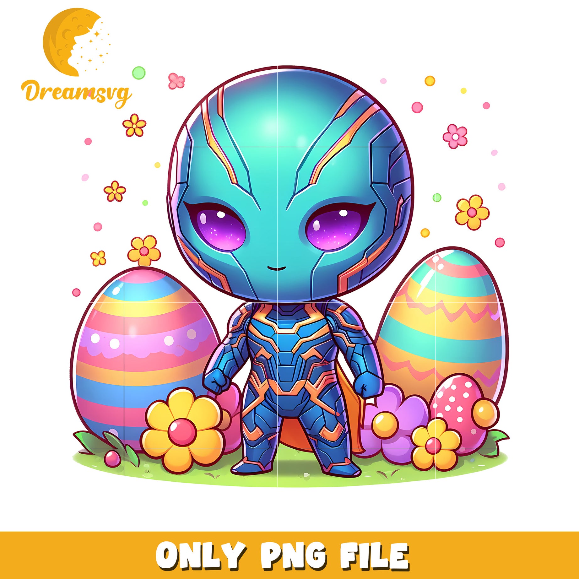 Chibi Black Panther easter day png, easter day png, marvel png