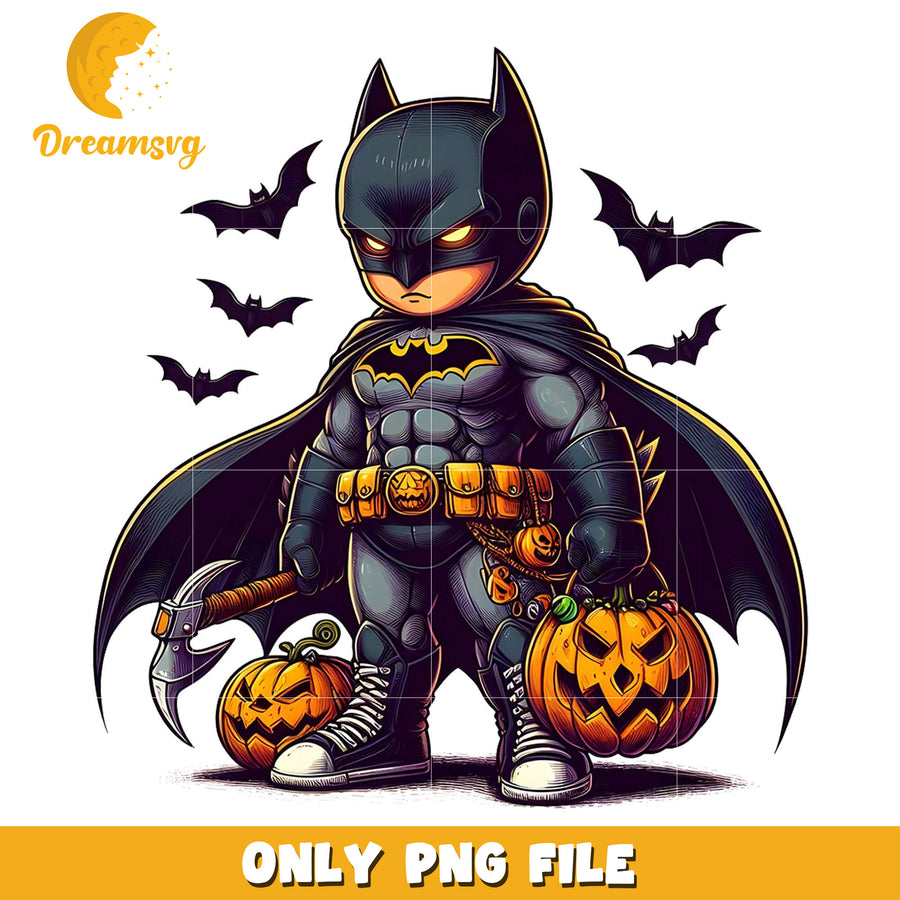 Chibi batman halloween png, halloween​​​​ toys png, cartoon characters png
