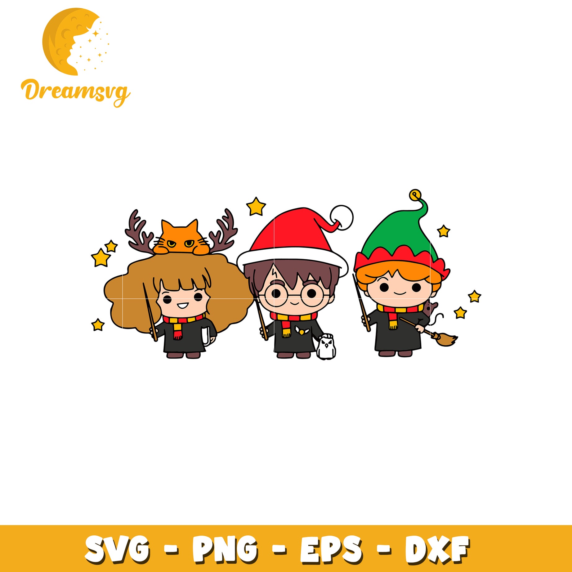 Chibi harry potter characters svg, hogward svg, movies svg