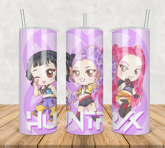 Chibi huntrix girls tumbler png, huntrix girls chibi tumbler png, huntrix chibi tumbler png